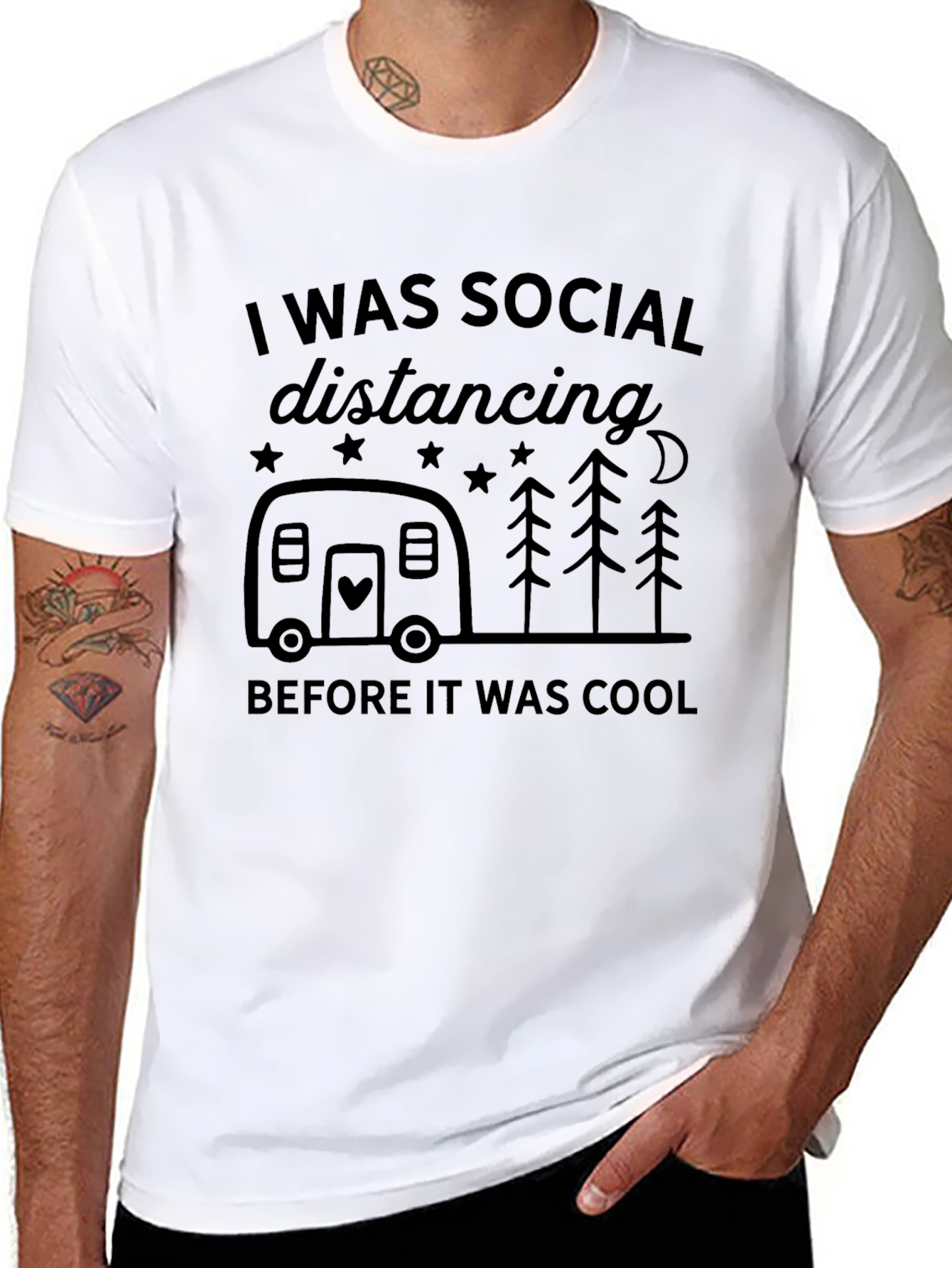 Social Distancing Camper Tee