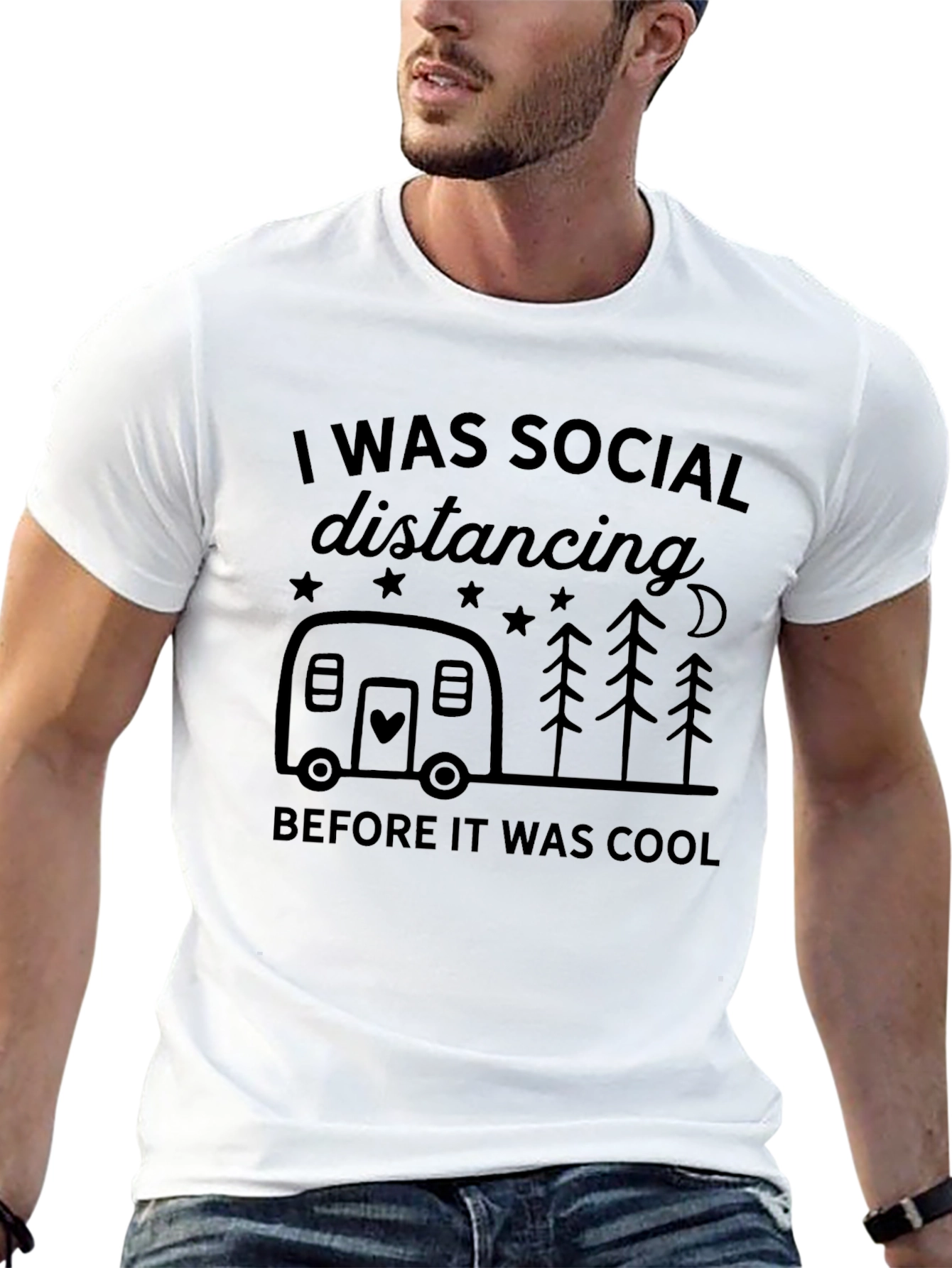 Social Distancing Camper Tee
