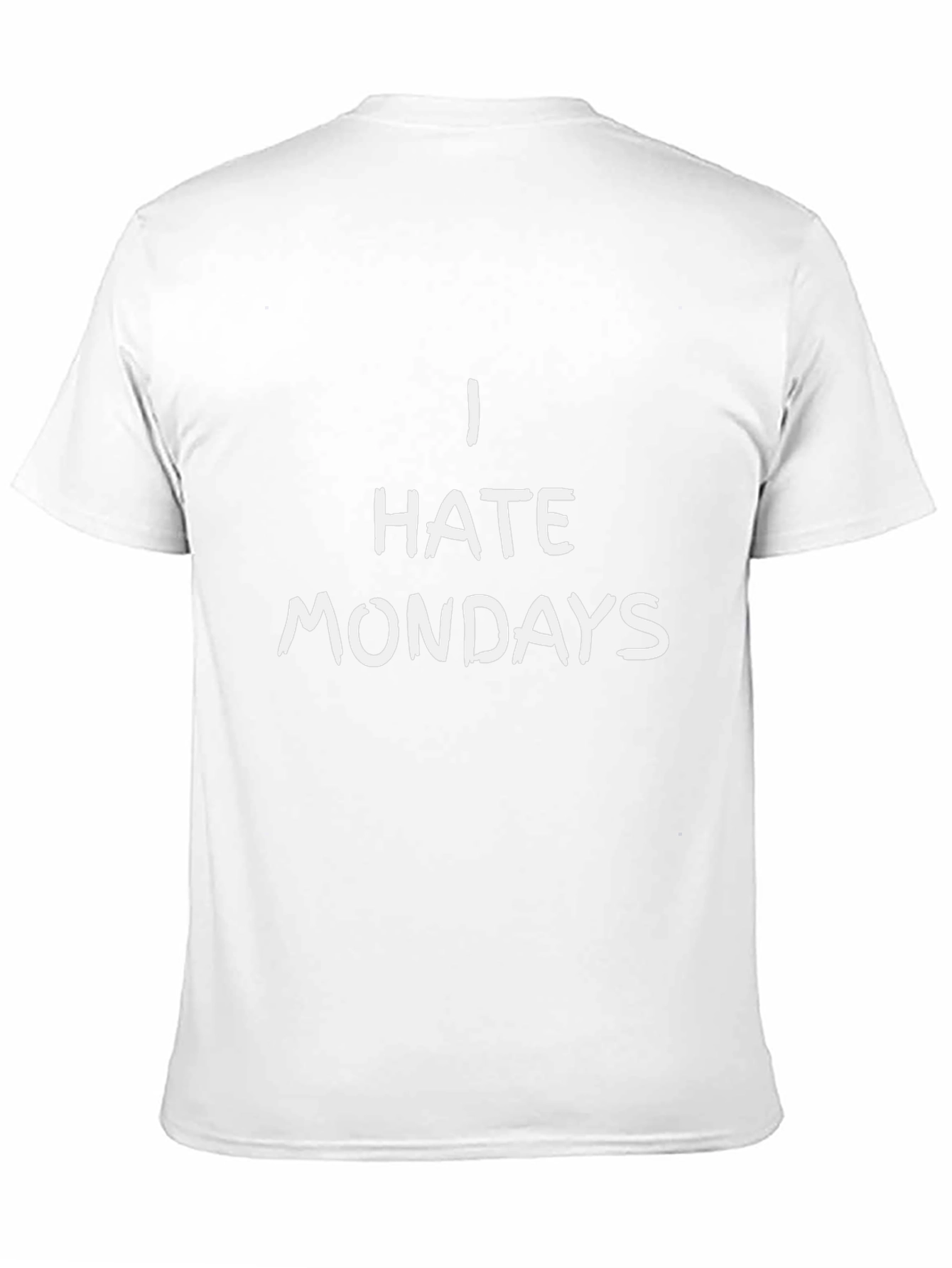 I Hate Mondays Graphic T-Shirt - Black Casual Tee