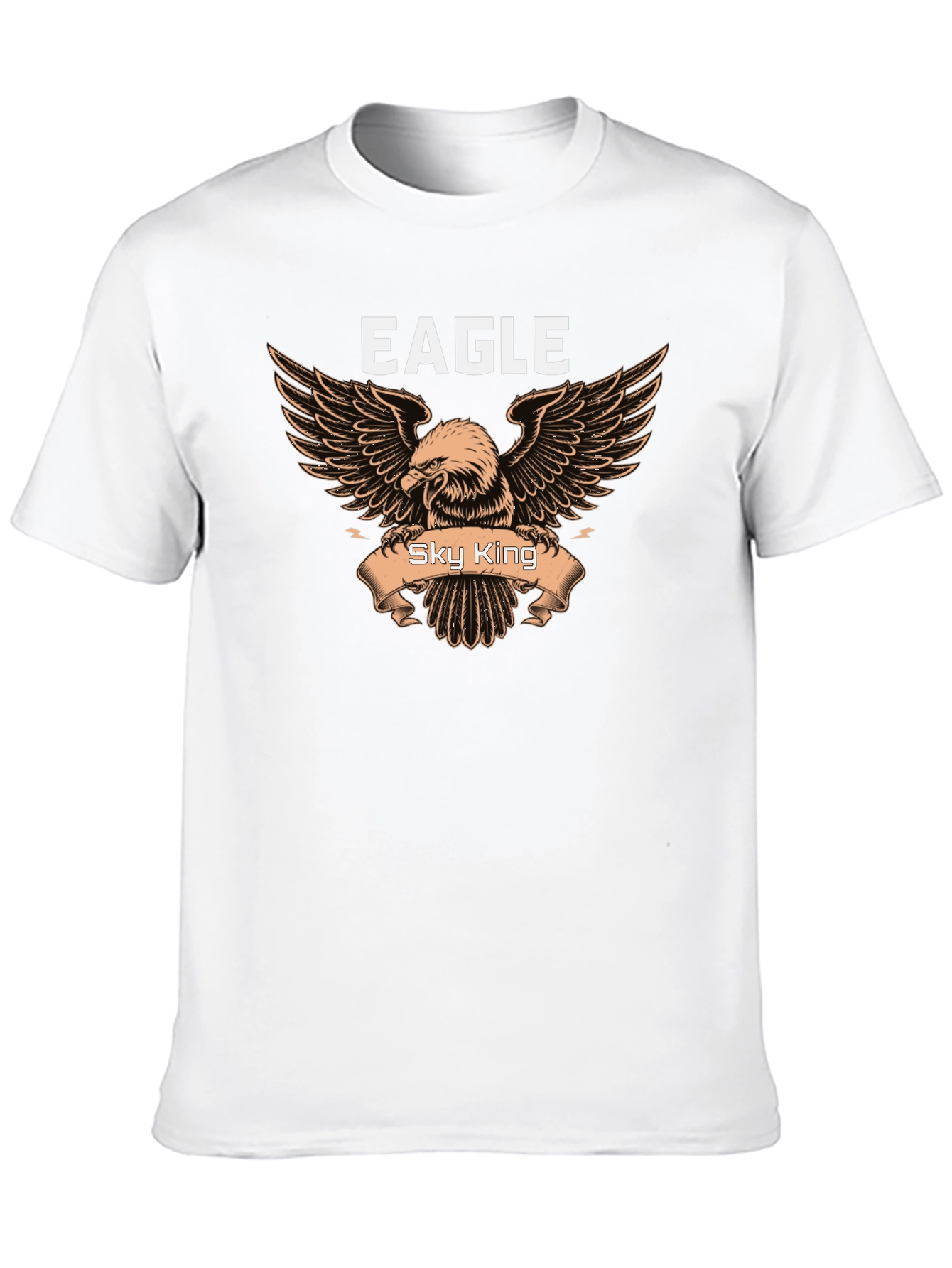 Eagle Sky King Graphic Black T-Shirt