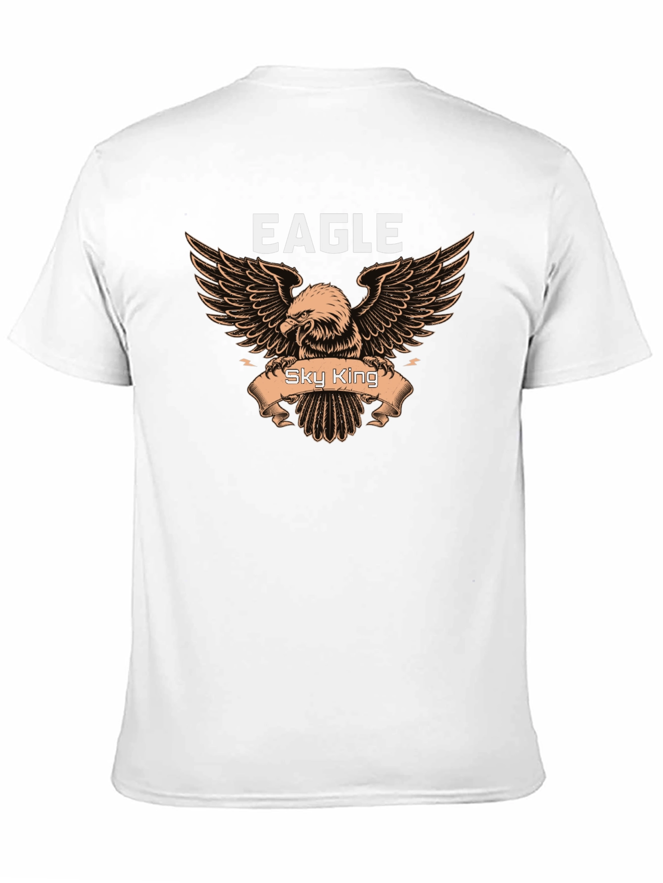 Eagle Sky King Graphic Black T-Shirt