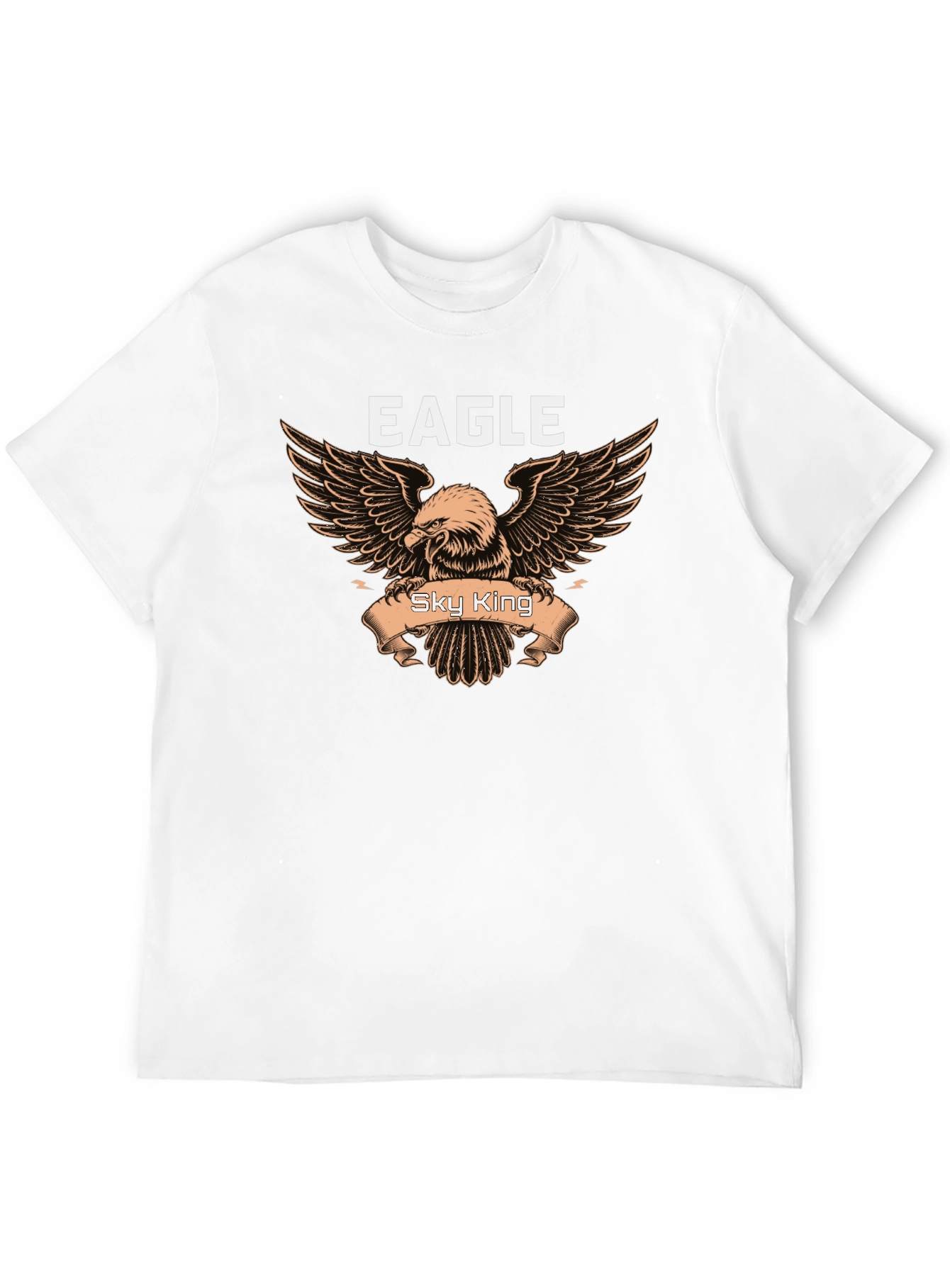 Eagle Sky King Graphic Black T-Shirt