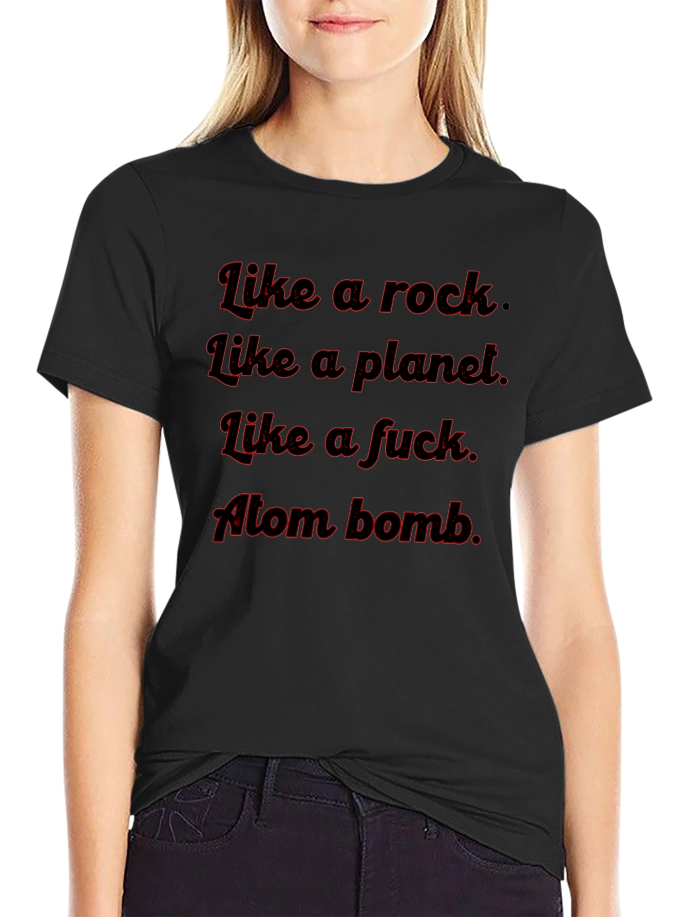 Like A Rock Tee - Funny Graphic T-Shirt