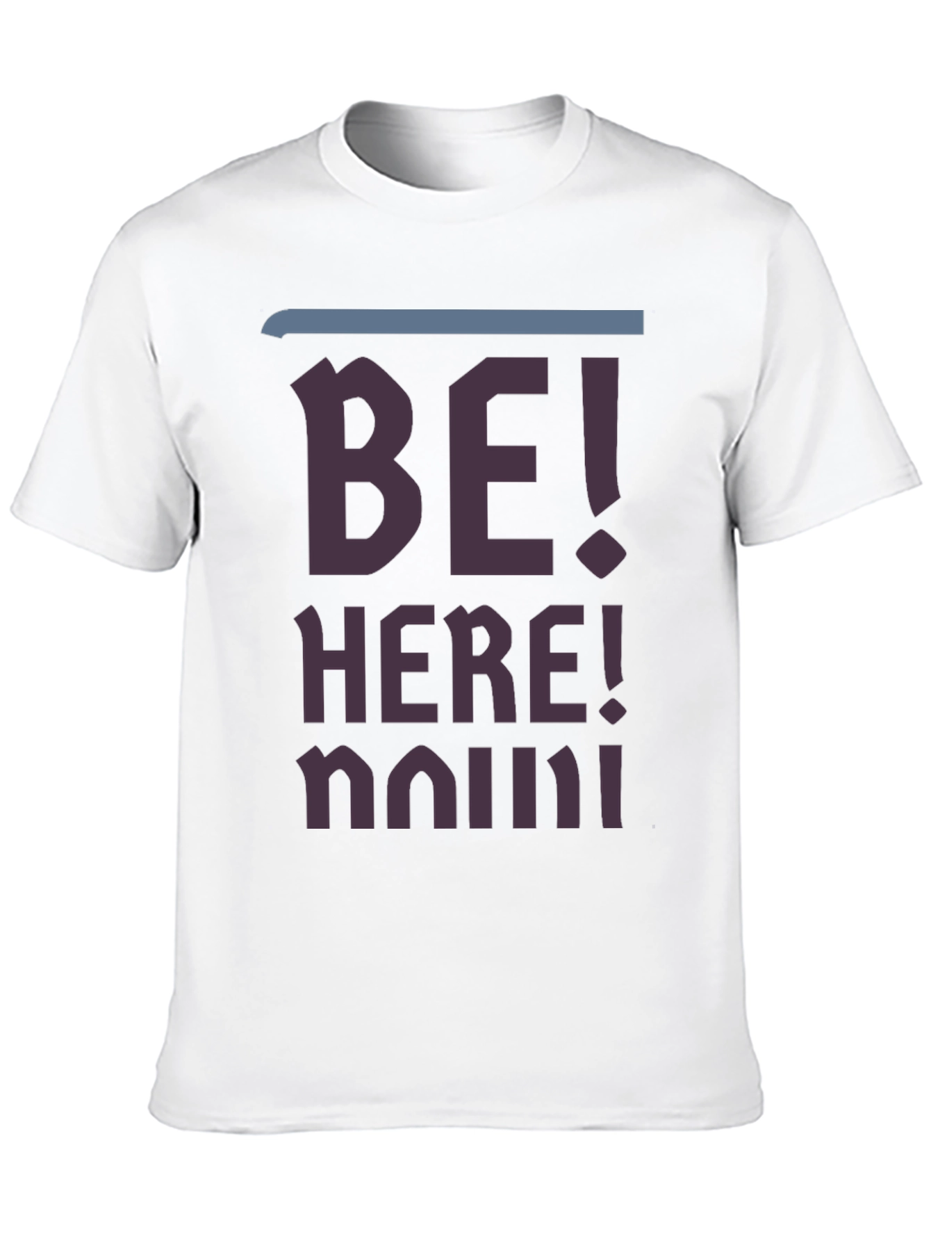 Be Here Now Graphic Tee - Casual Black T-Shirt