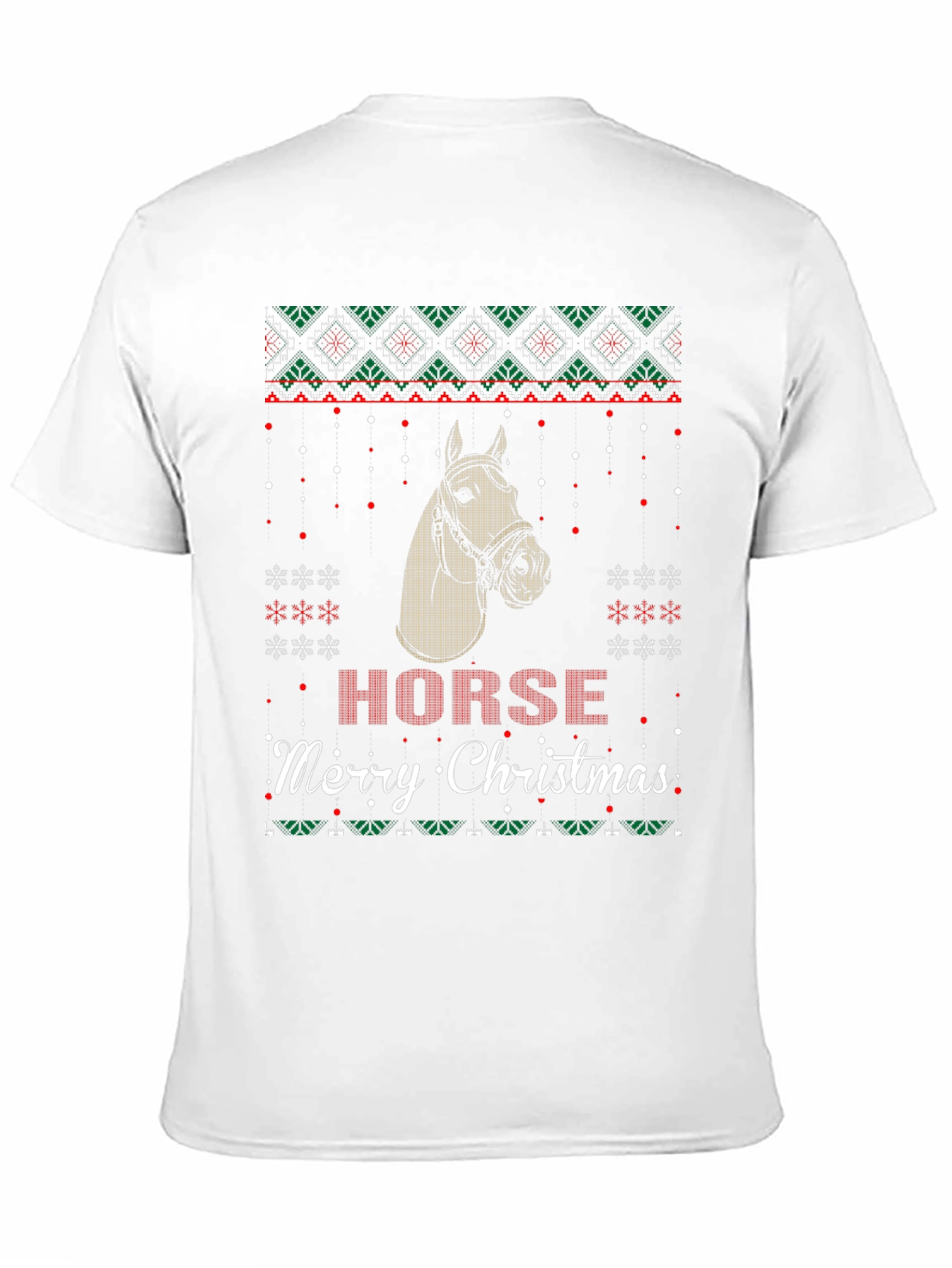 Horse Merry Christmas Ugly Sweater T-Shirt
