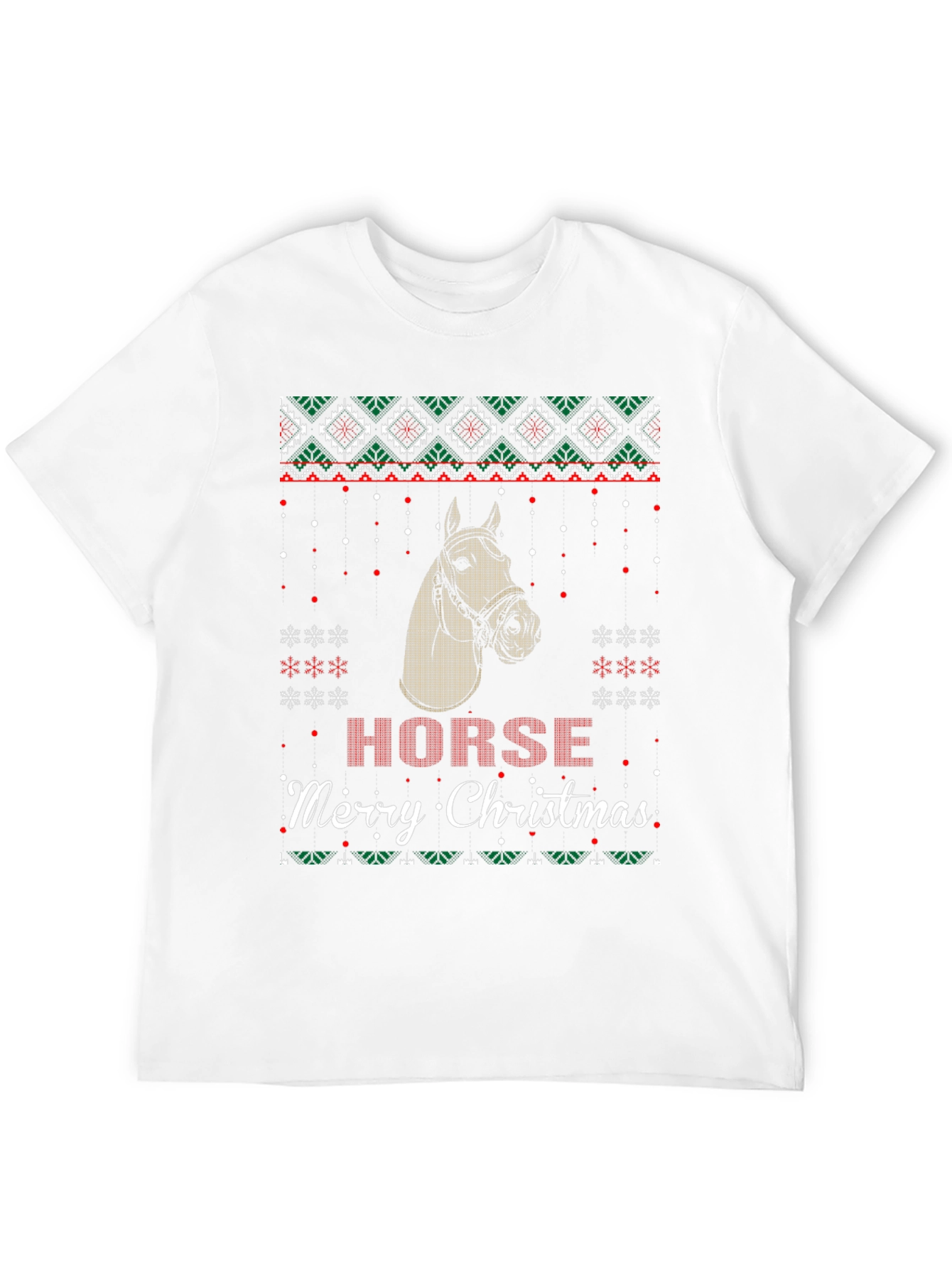 Horse Merry Christmas Ugly Sweater T-Shirt