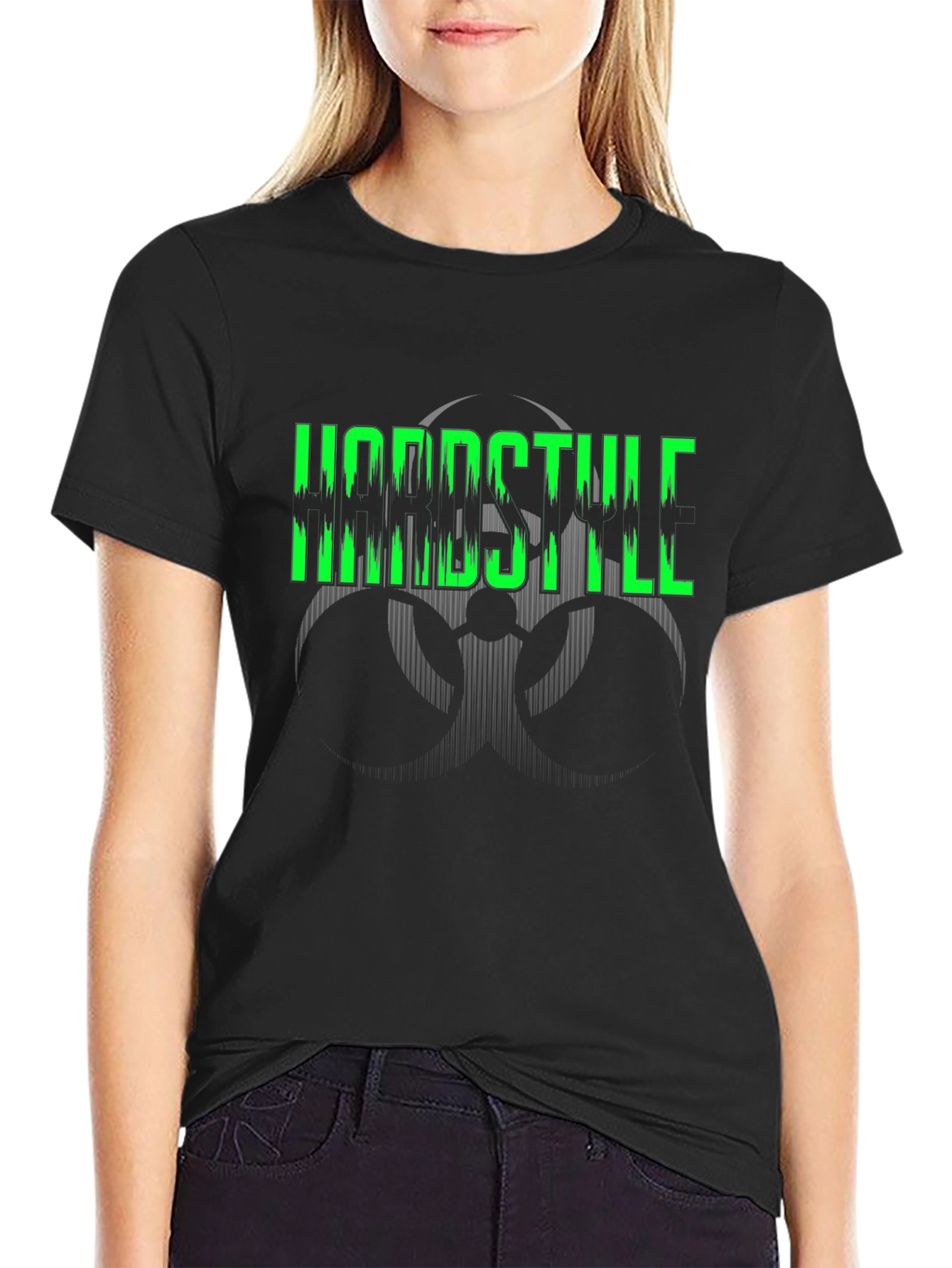 Hardstyle Graphic Tee - Biohazard Design Black
