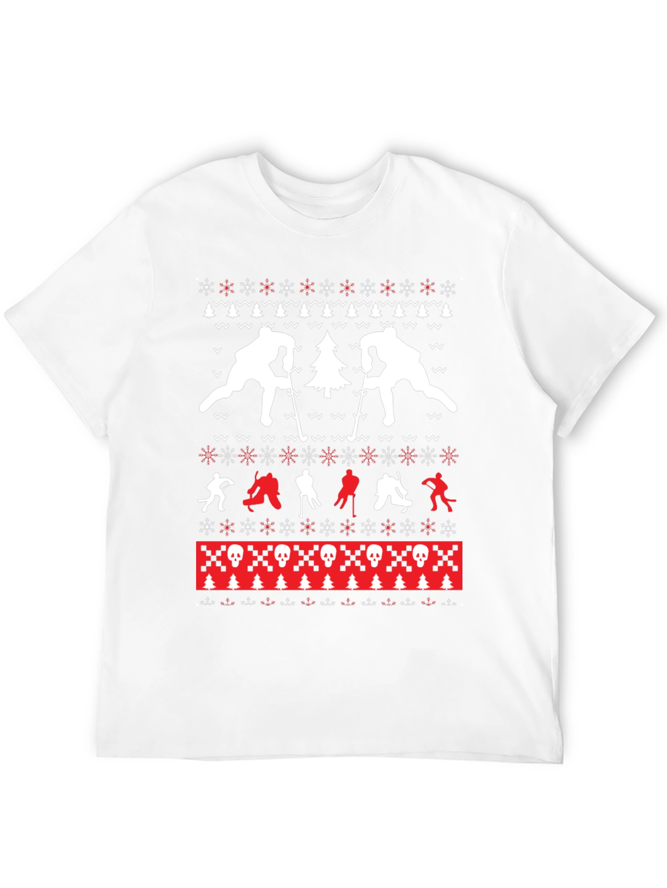 Holiday Hockey Ugly Sweater T-Shirt
