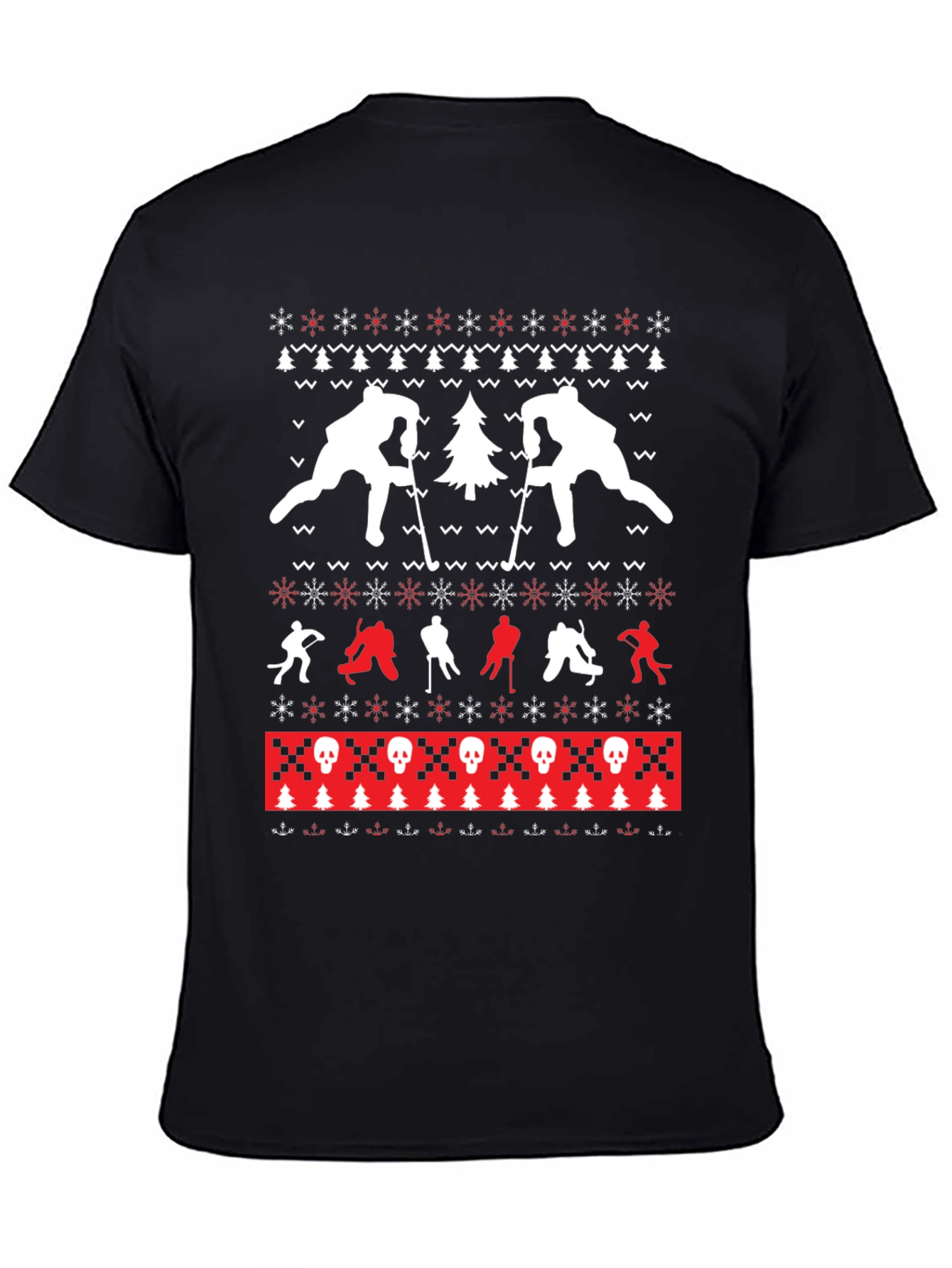 Holiday Hockey Ugly Sweater T-Shirt