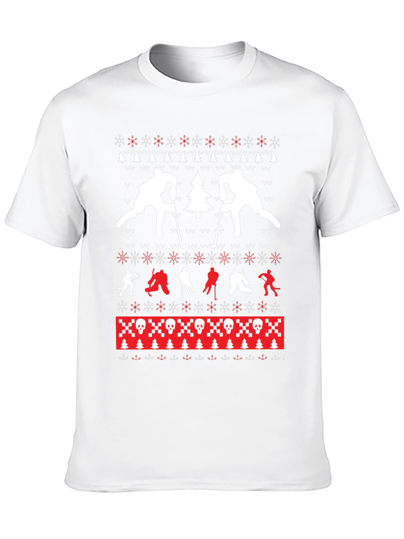 Holiday Hockey Ugly Sweater T-Shirt