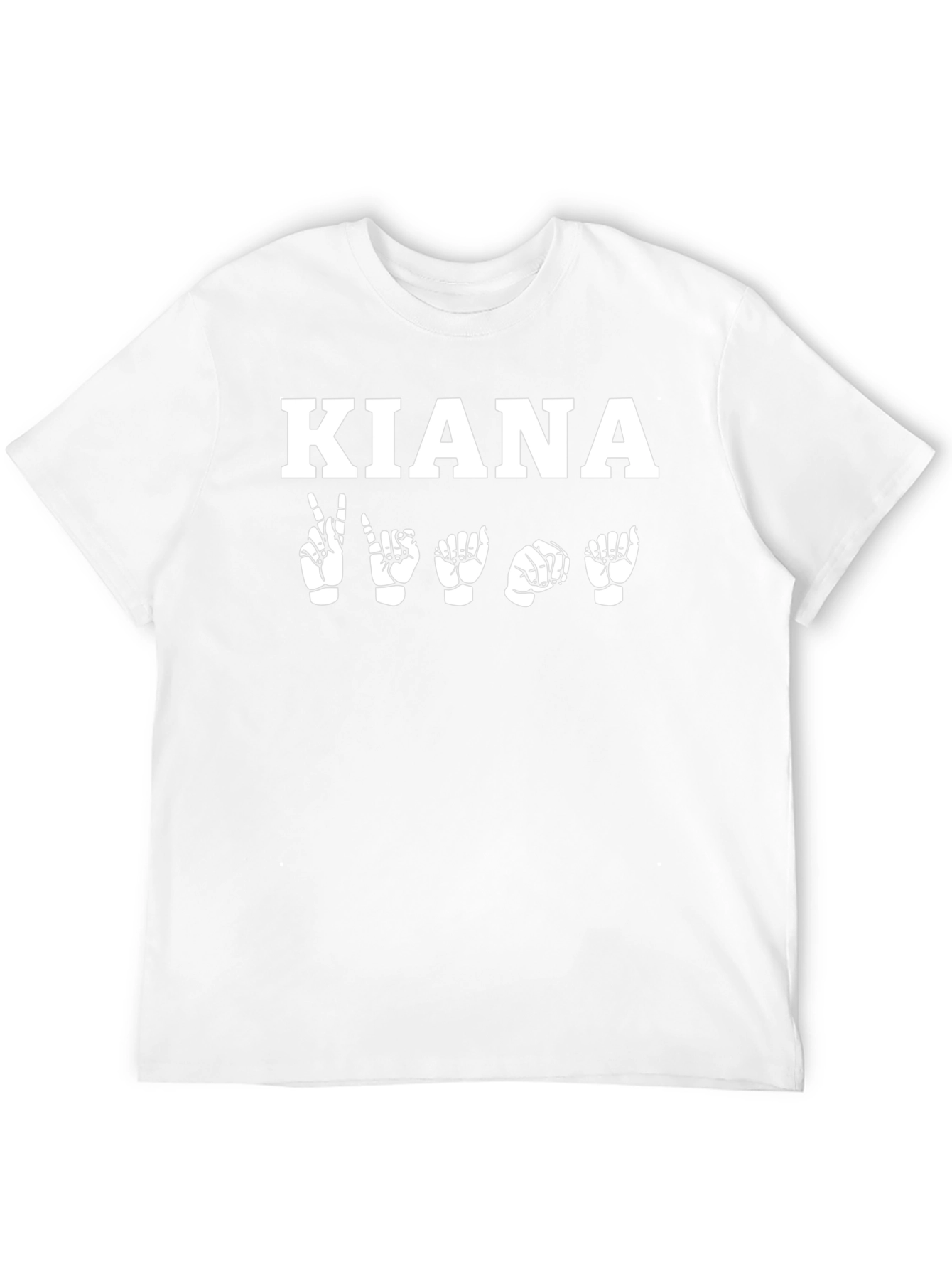 KIANA Sign Language T-Shirt - Black Unisex Tee