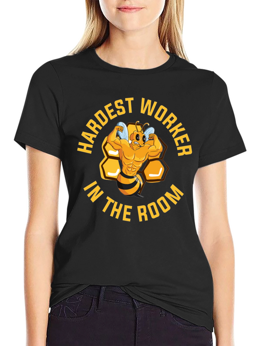 Hardest Worker Bee Muscle T-Shirt