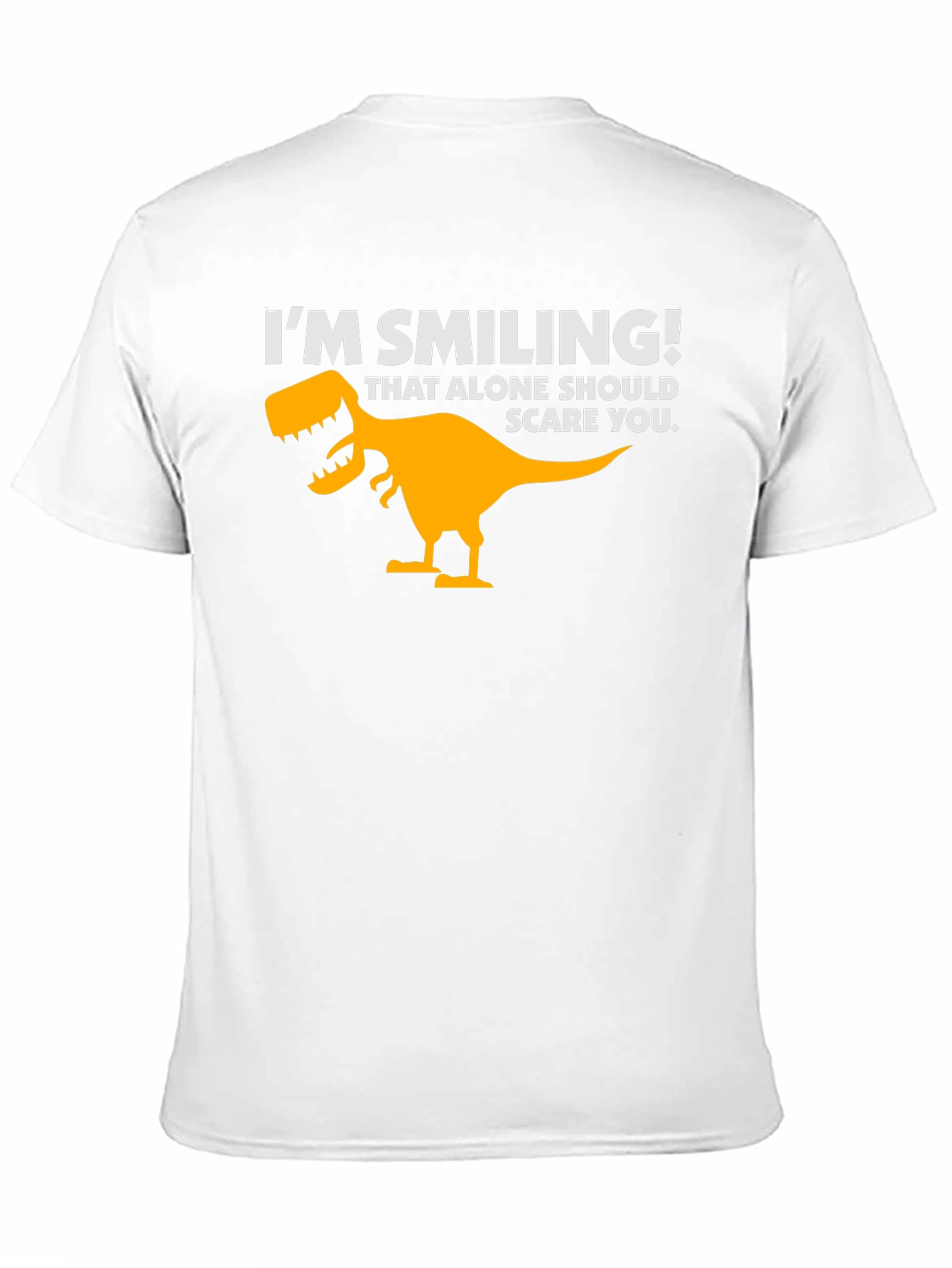 Im Smiling Dinosaur Graphic Tee - Black