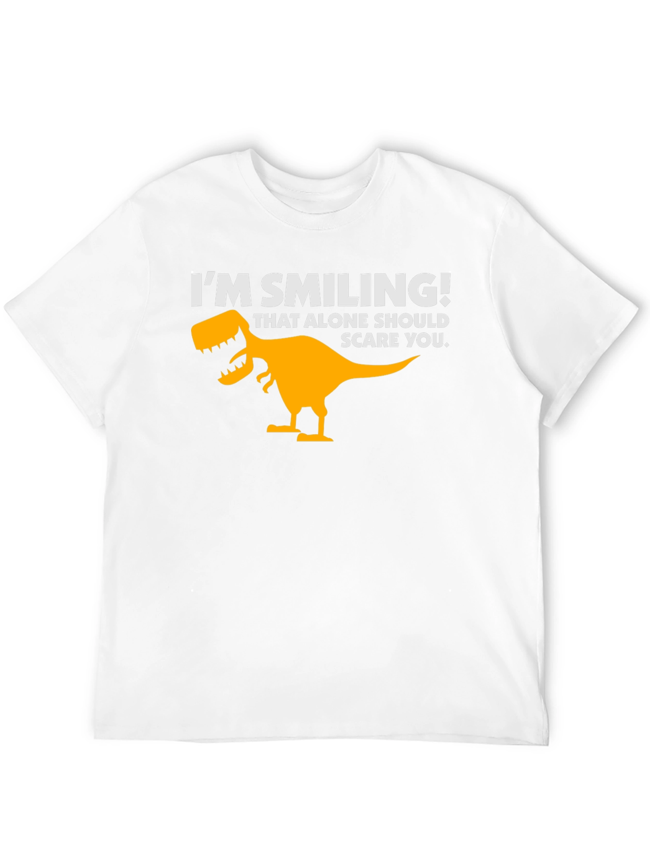 Im Smiling Dinosaur Graphic Tee - Black