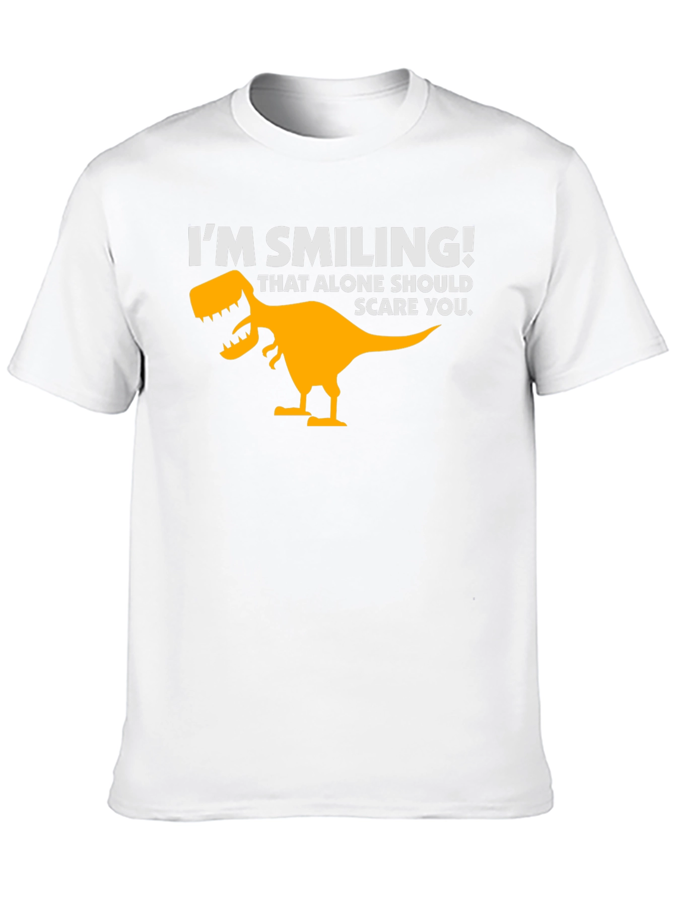 Im Smiling Dinosaur Graphic Tee - Black