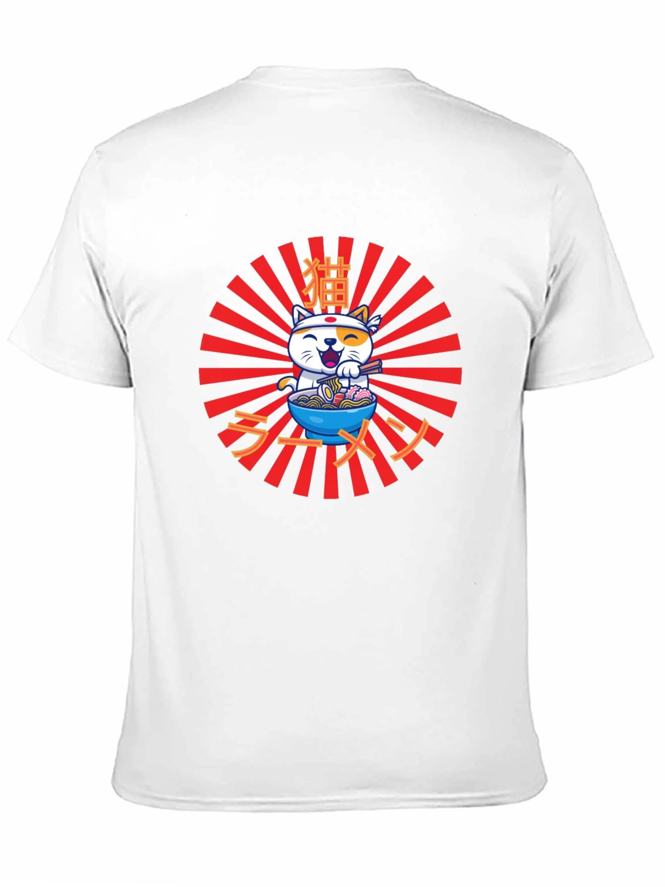 Ramen Cat T-Shirt - Japanese Anime Kawaii Noodle Tee