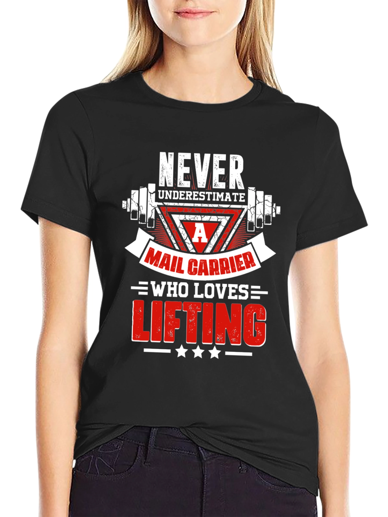 Mail Carrier Lifting T-Shirt - Funny Gift