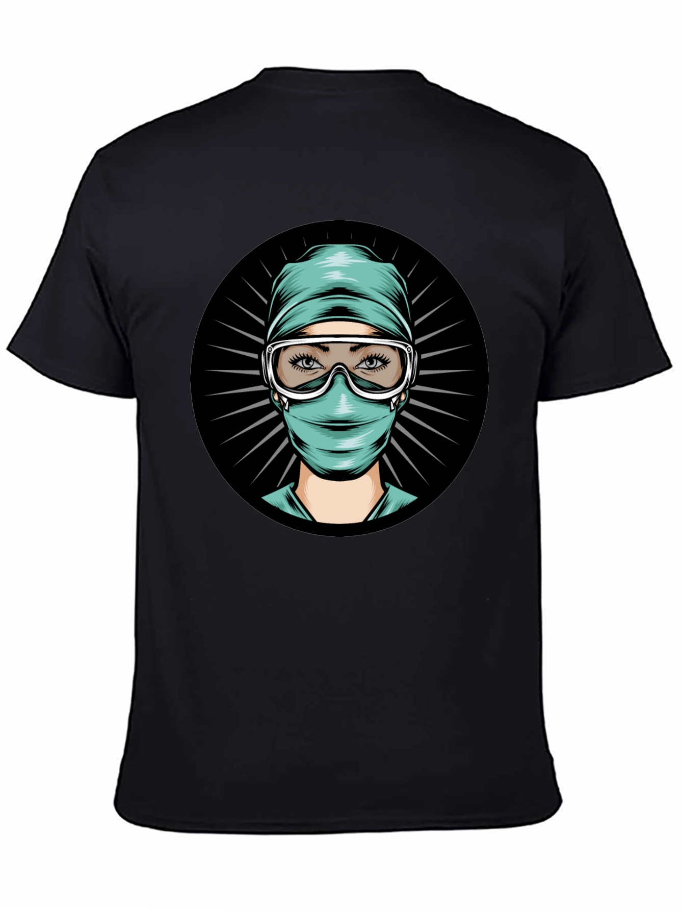 Surgeon Graphic Tee - Black Cotton Blend
