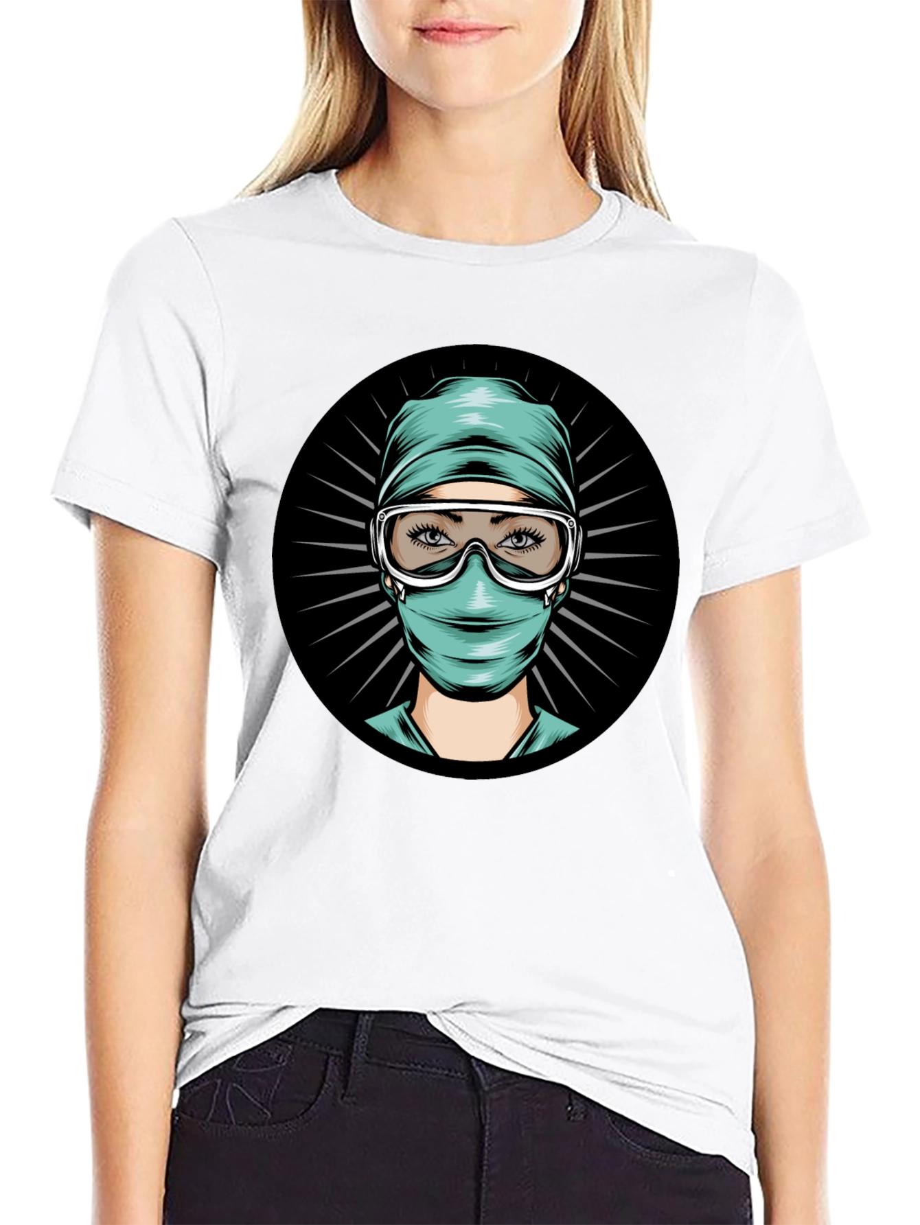 Surgeon Graphic Tee - Black Cotton Blend