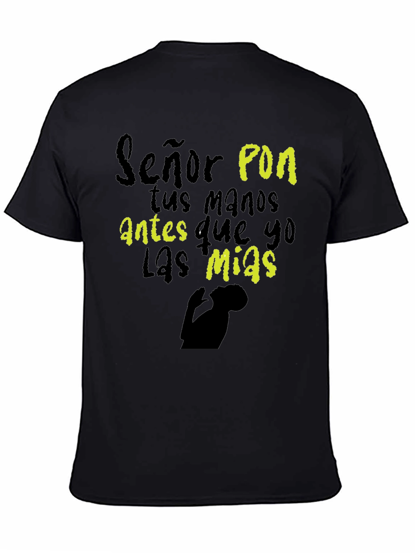 Señor Pon Black T-Shirt Christian Religious Graphic Tee