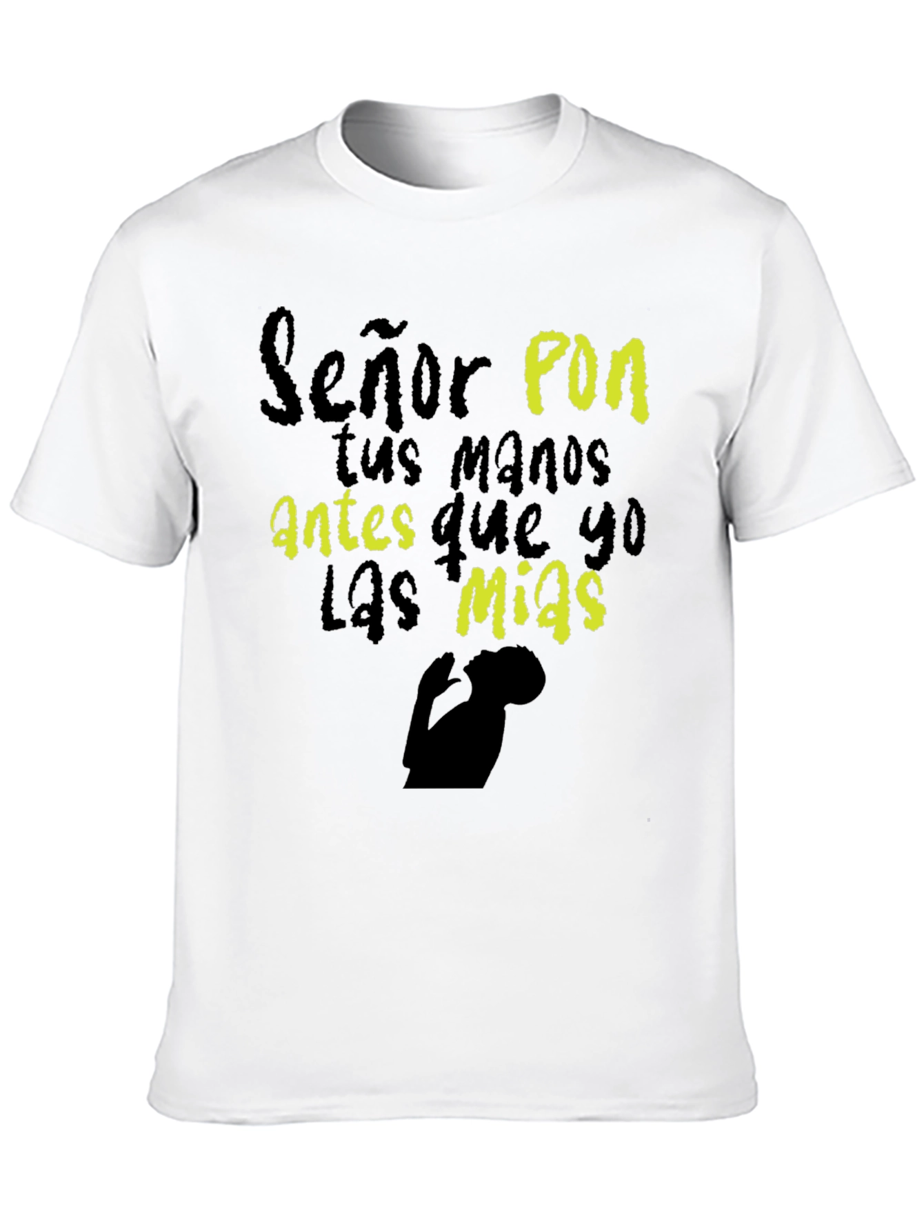 Señor Pon Black T-Shirt Christian Religious Graphic Tee