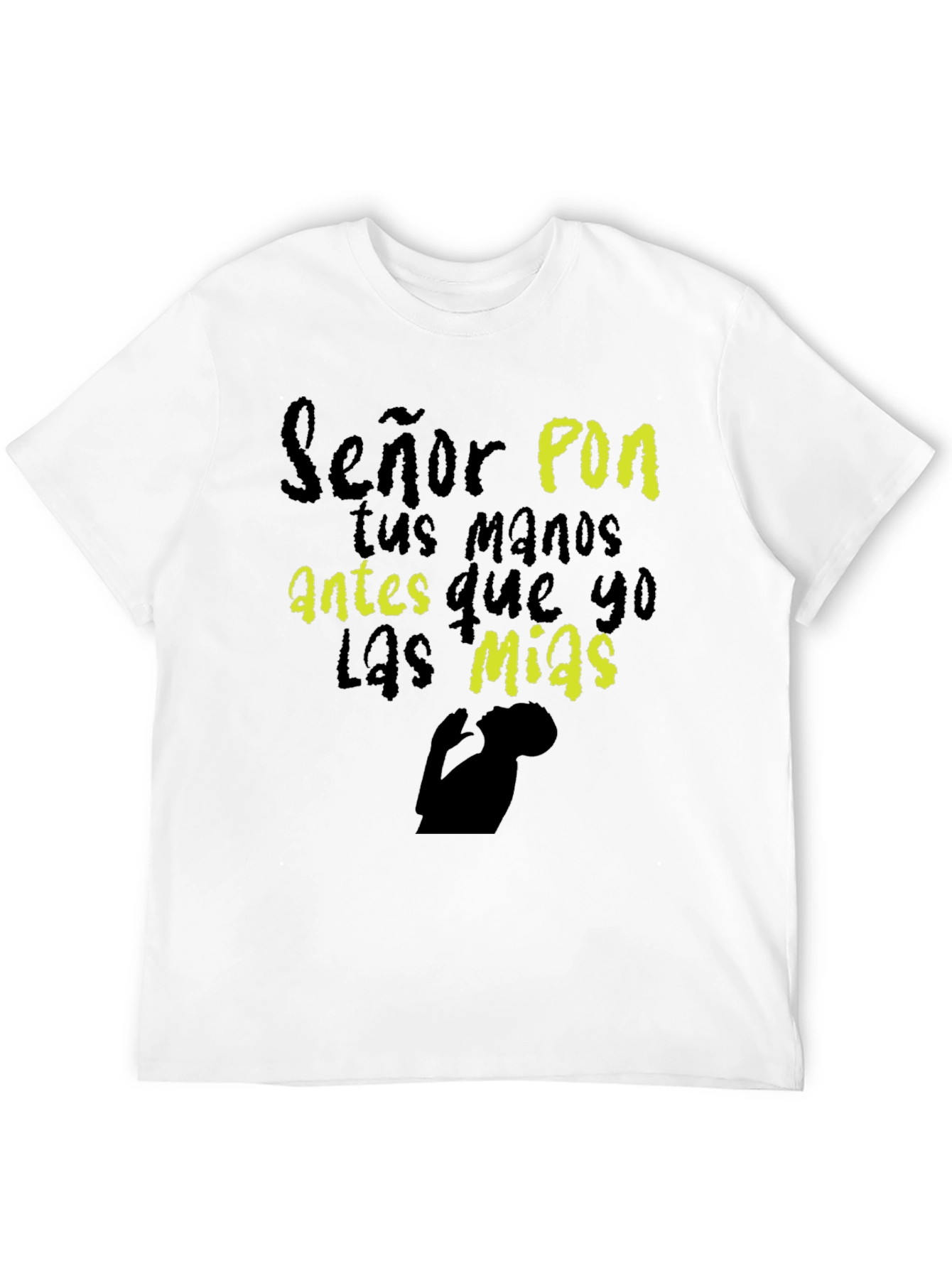 Señor Pon Black T-Shirt Christian Religious Graphic Tee