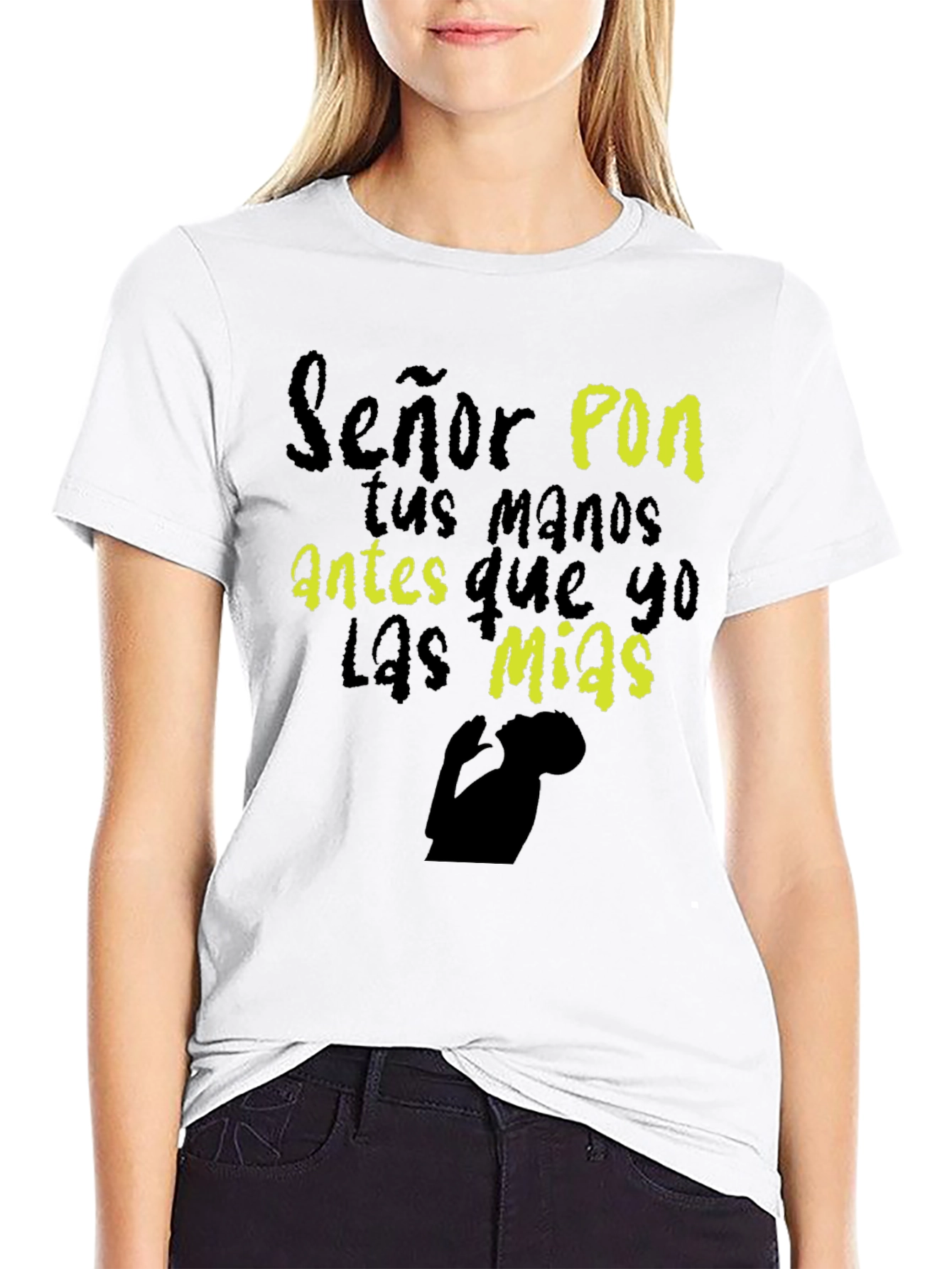 Señor Pon Black T-Shirt Christian Religious Graphic Tee