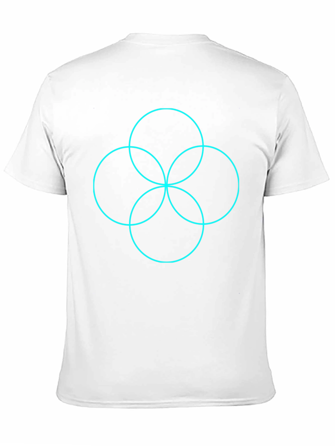 Abstract Geometric Graphic Print T-Shirt - Black