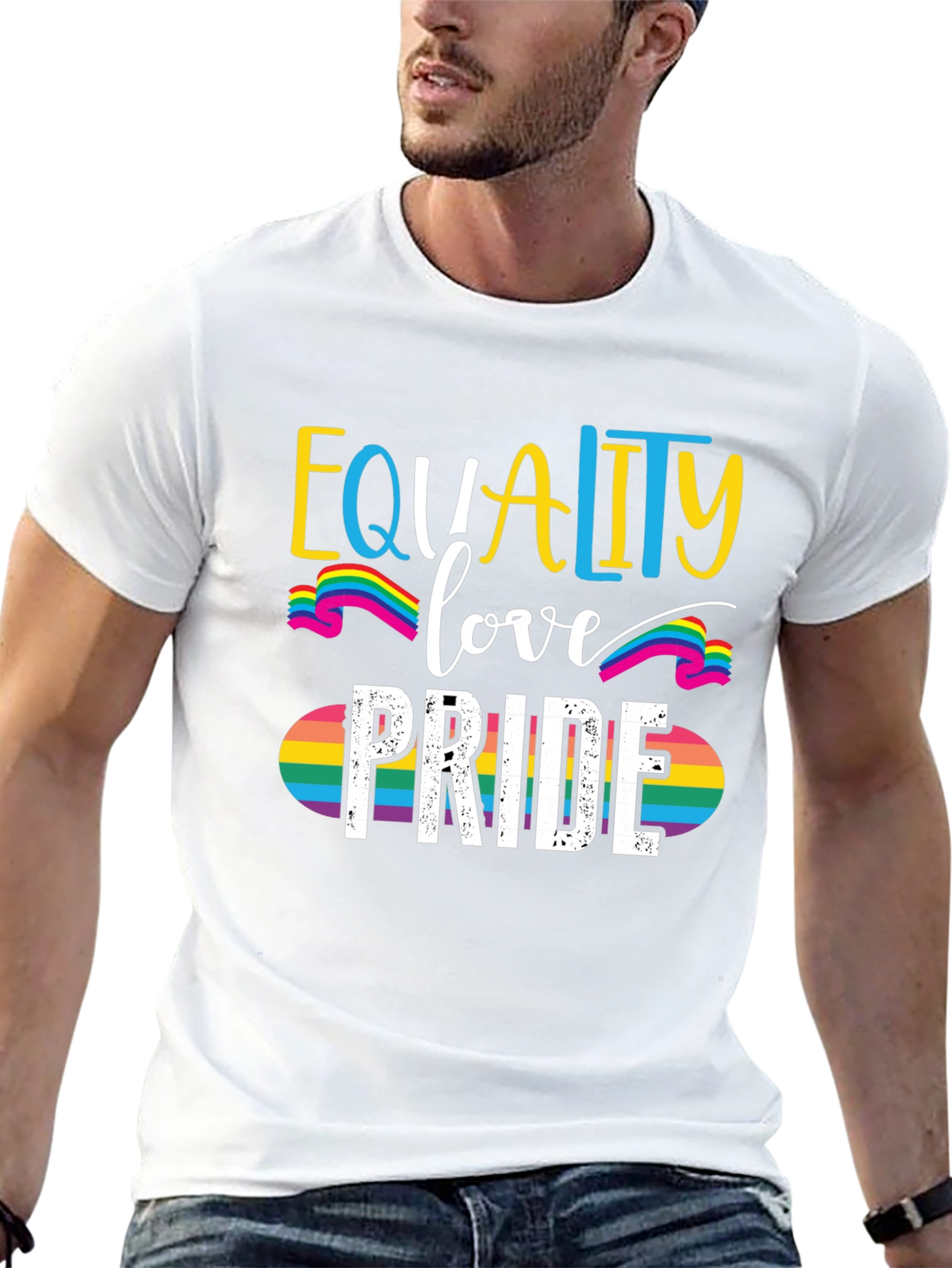 Equality Love Pride T-Shirt LGBT Rainbow
