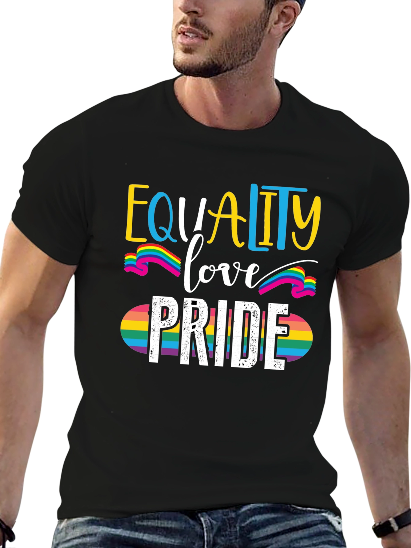 Equality Love Pride T-Shirt LGBT Rainbow