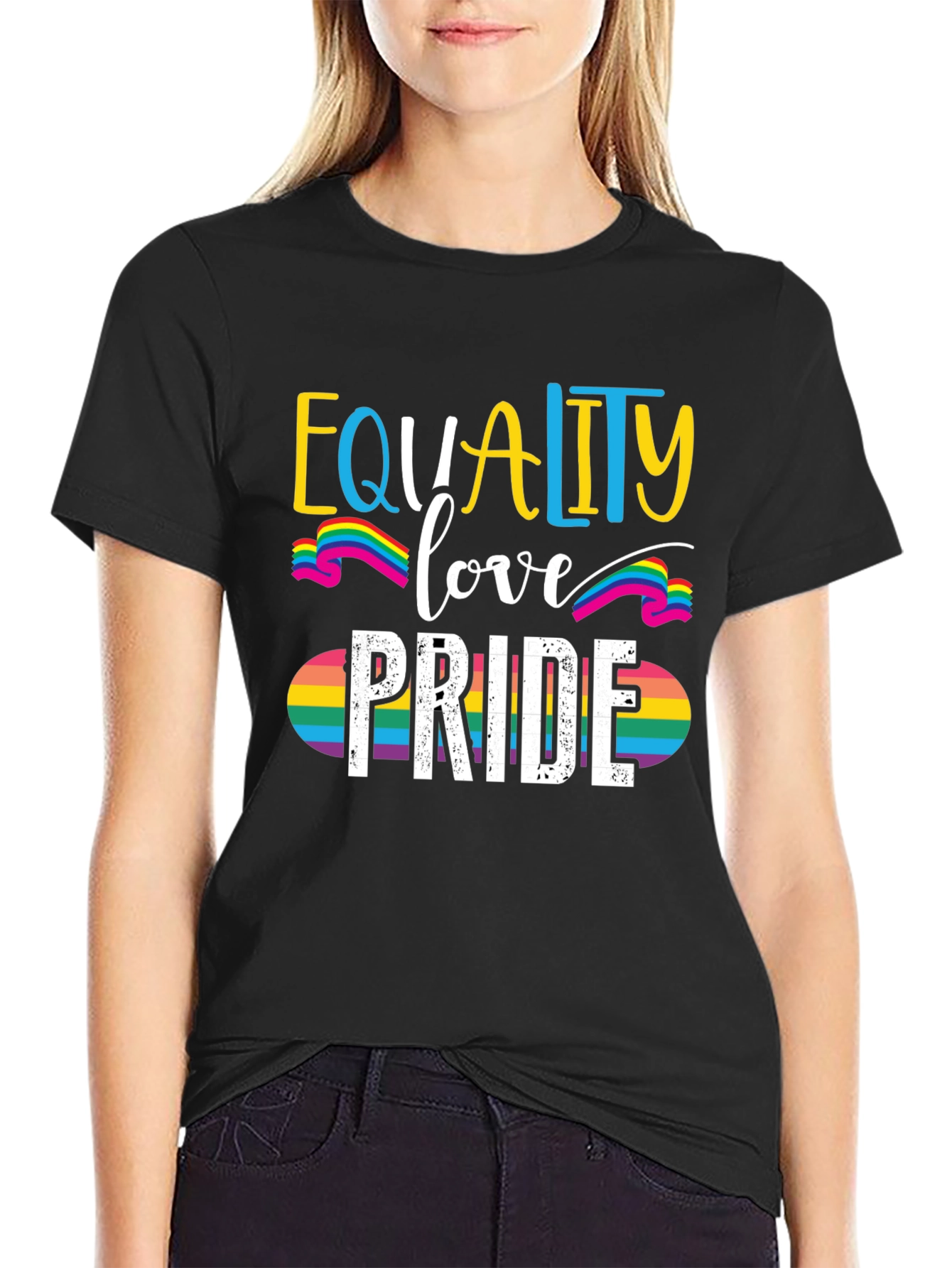 Equality Love Pride T-Shirt LGBT Rainbow
