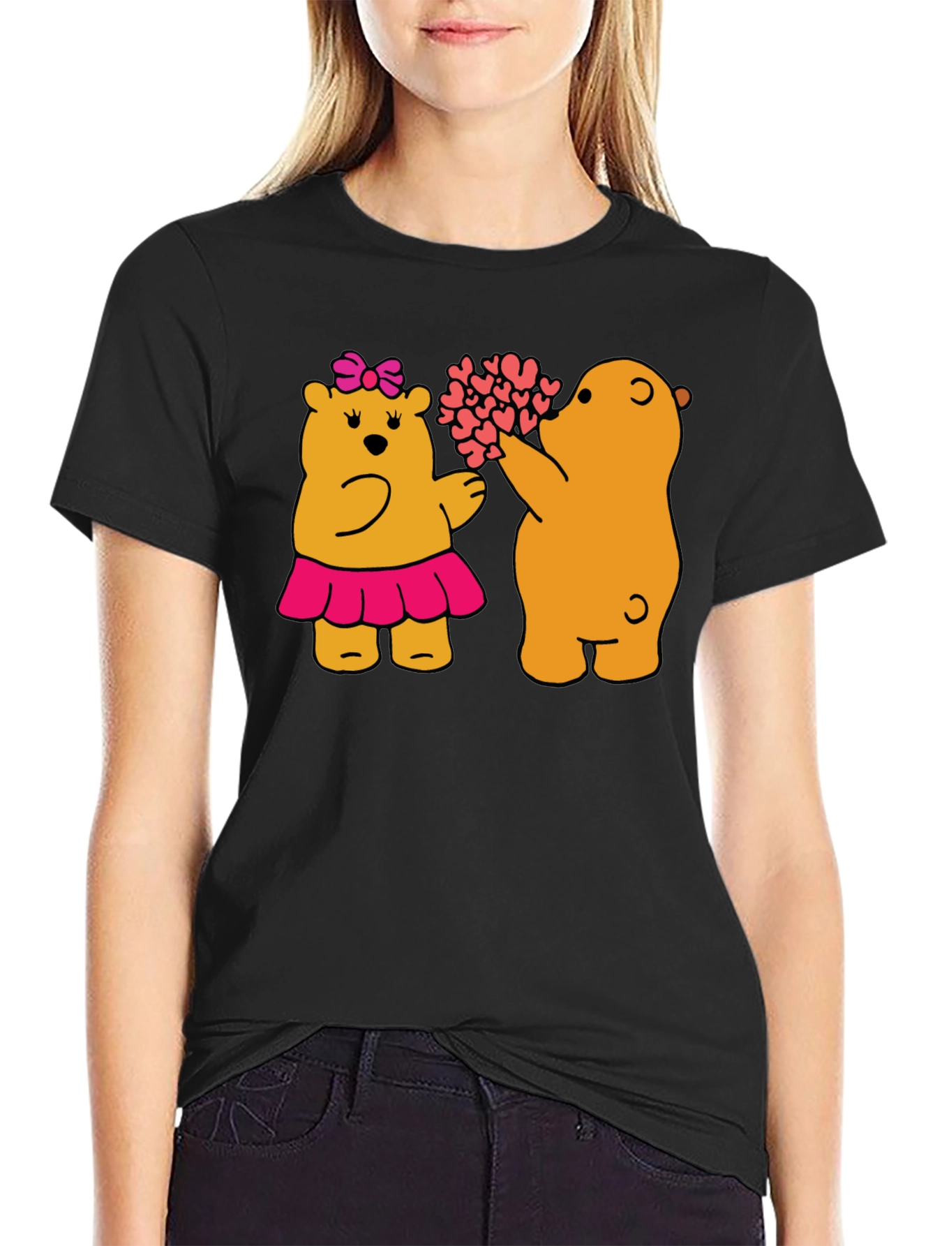 Bear Hugs T-Shirt - Black