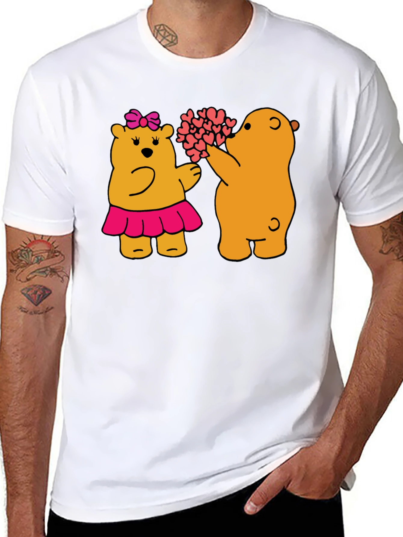 Bear Hugs T-Shirt - Black