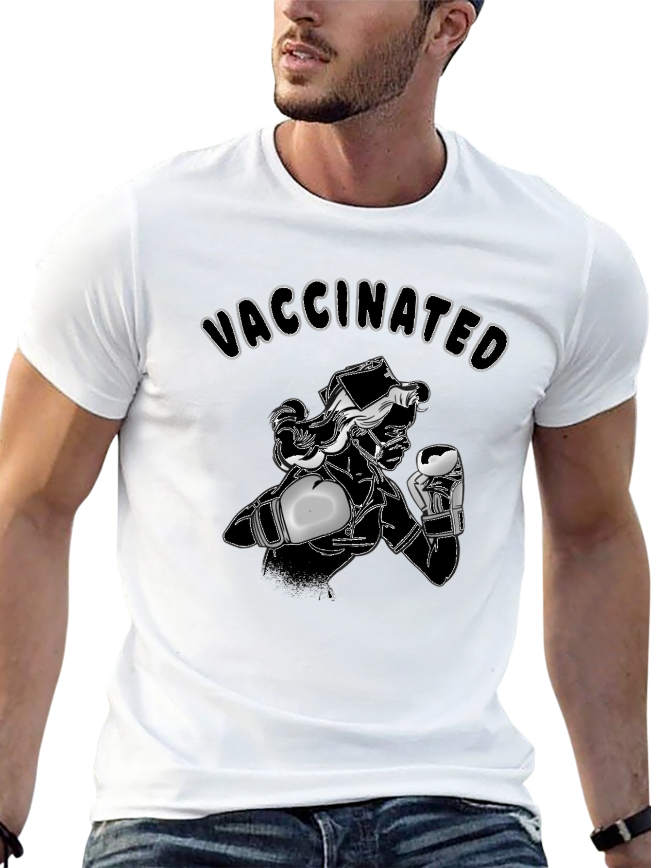 Vaccinated Nurse Boxing T-Shirt