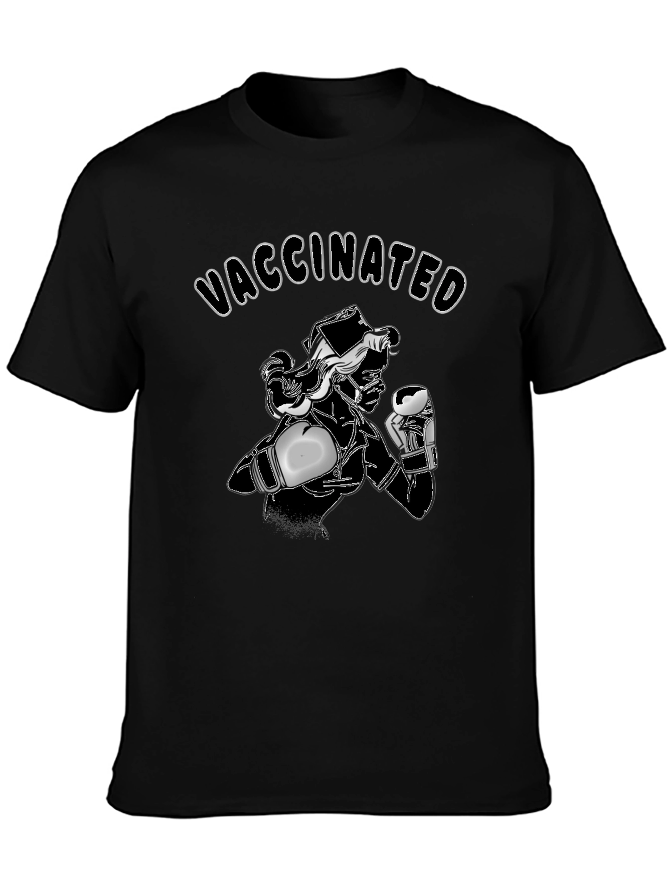 Vaccinated Nurse Boxing T-Shirt