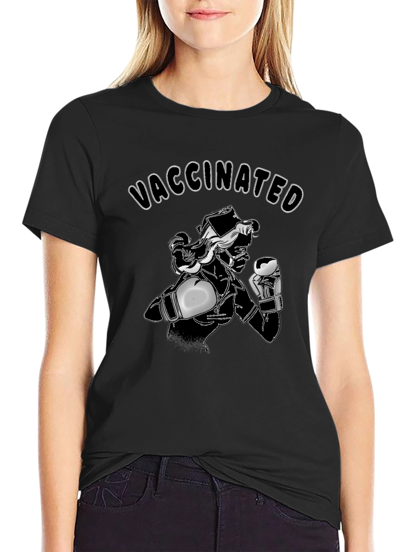 Vaccinated Nurse Boxing T-Shirt