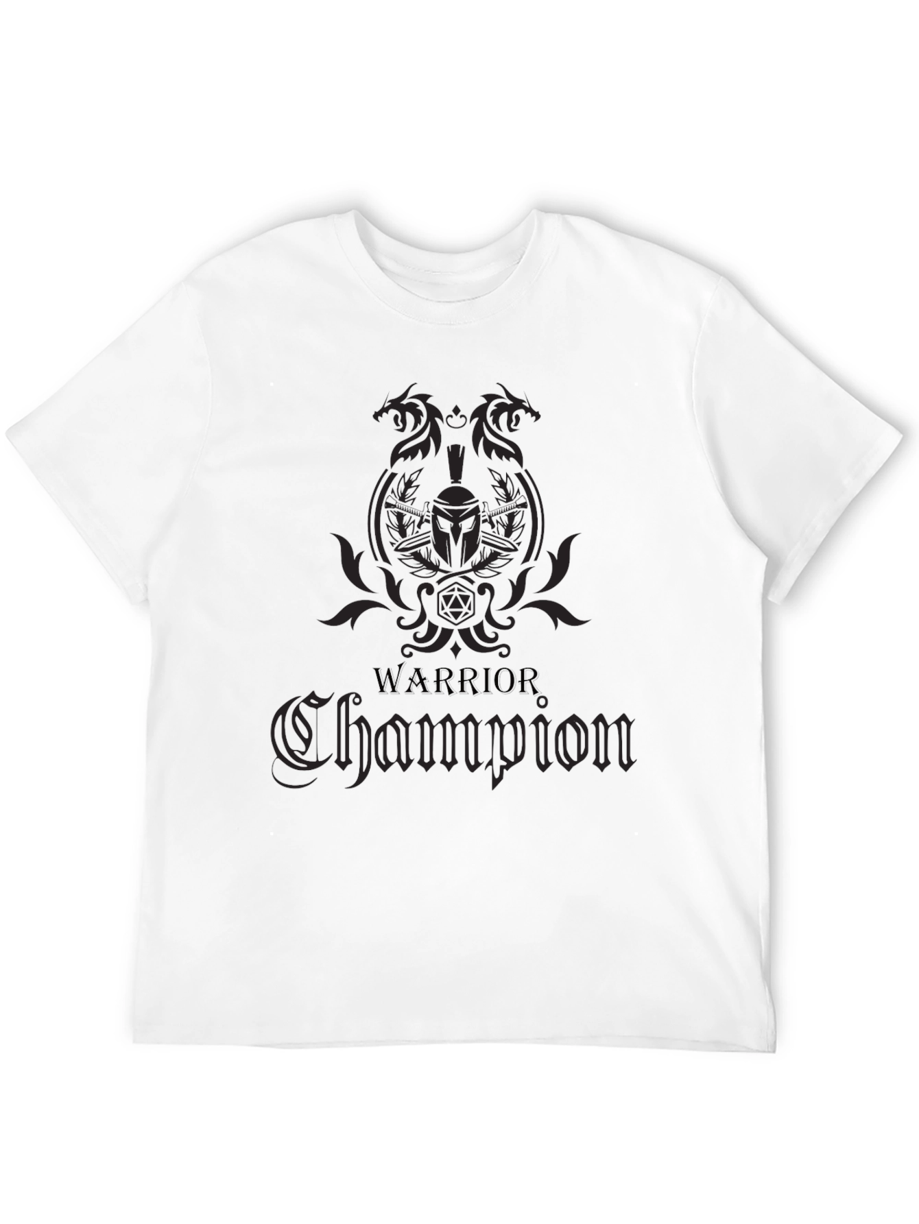 Warrior Champion Graphic T-Shirt - Black