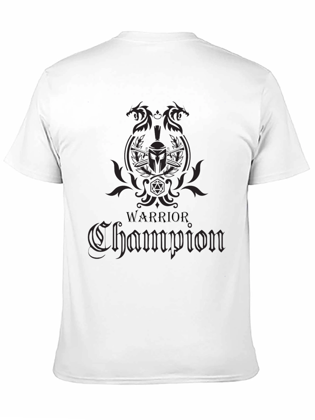 Warrior Champion Graphic T-Shirt - Black