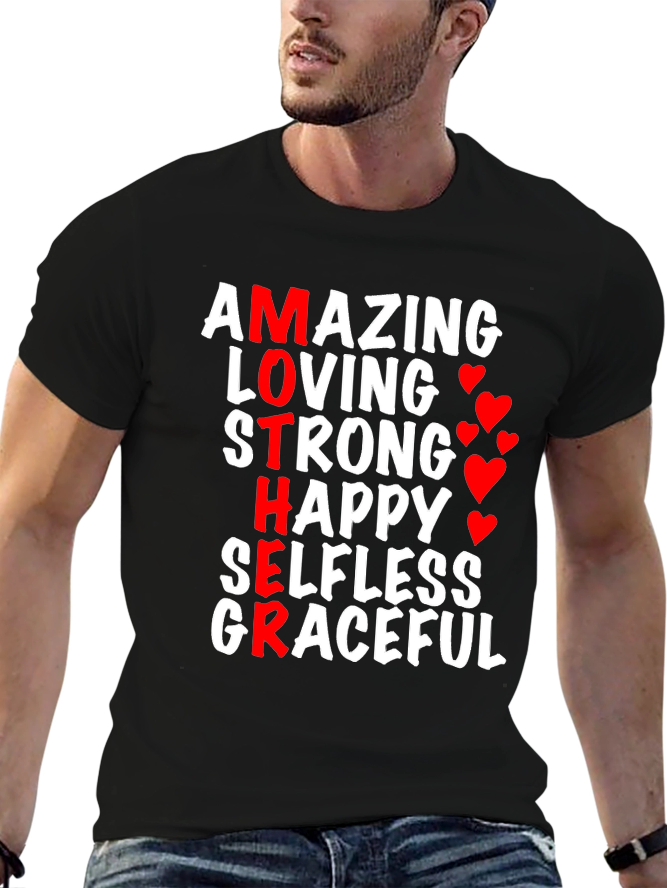 Amazing Mother Graphic T-Shirt - Black