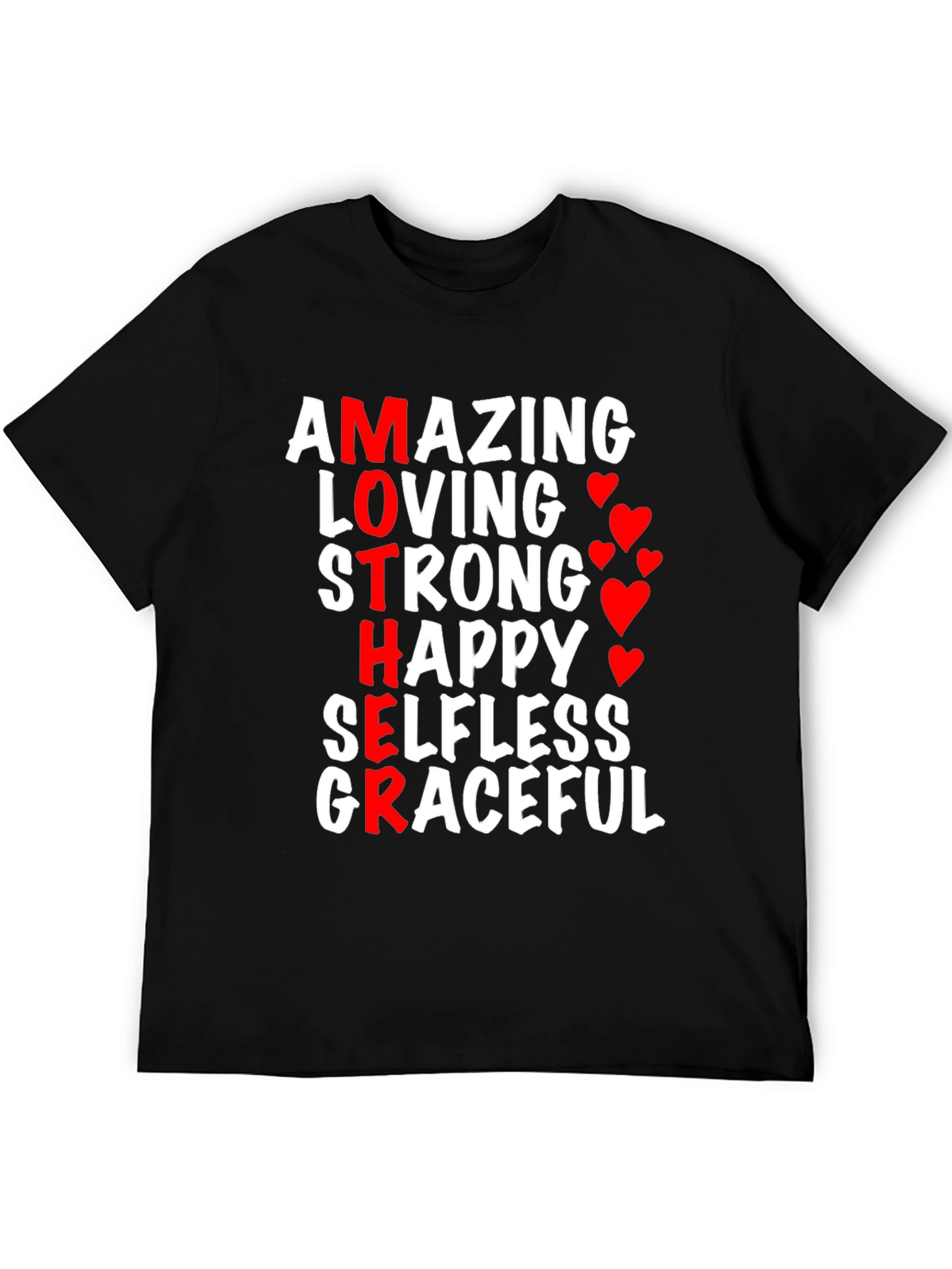 Amazing Mother Graphic T-Shirt - Black