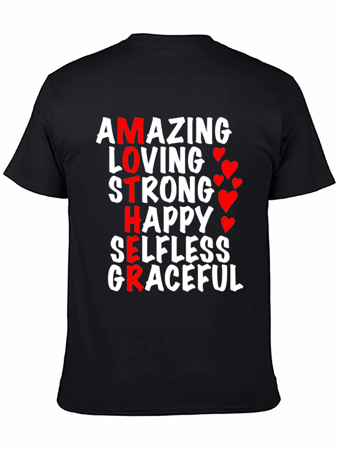 Amazing Mother Graphic T-Shirt - Black