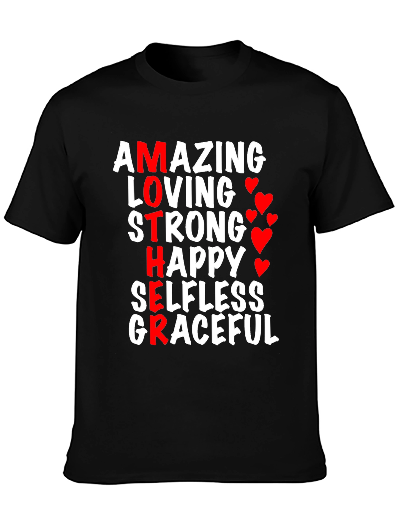 Amazing Mother Graphic T-Shirt - Black