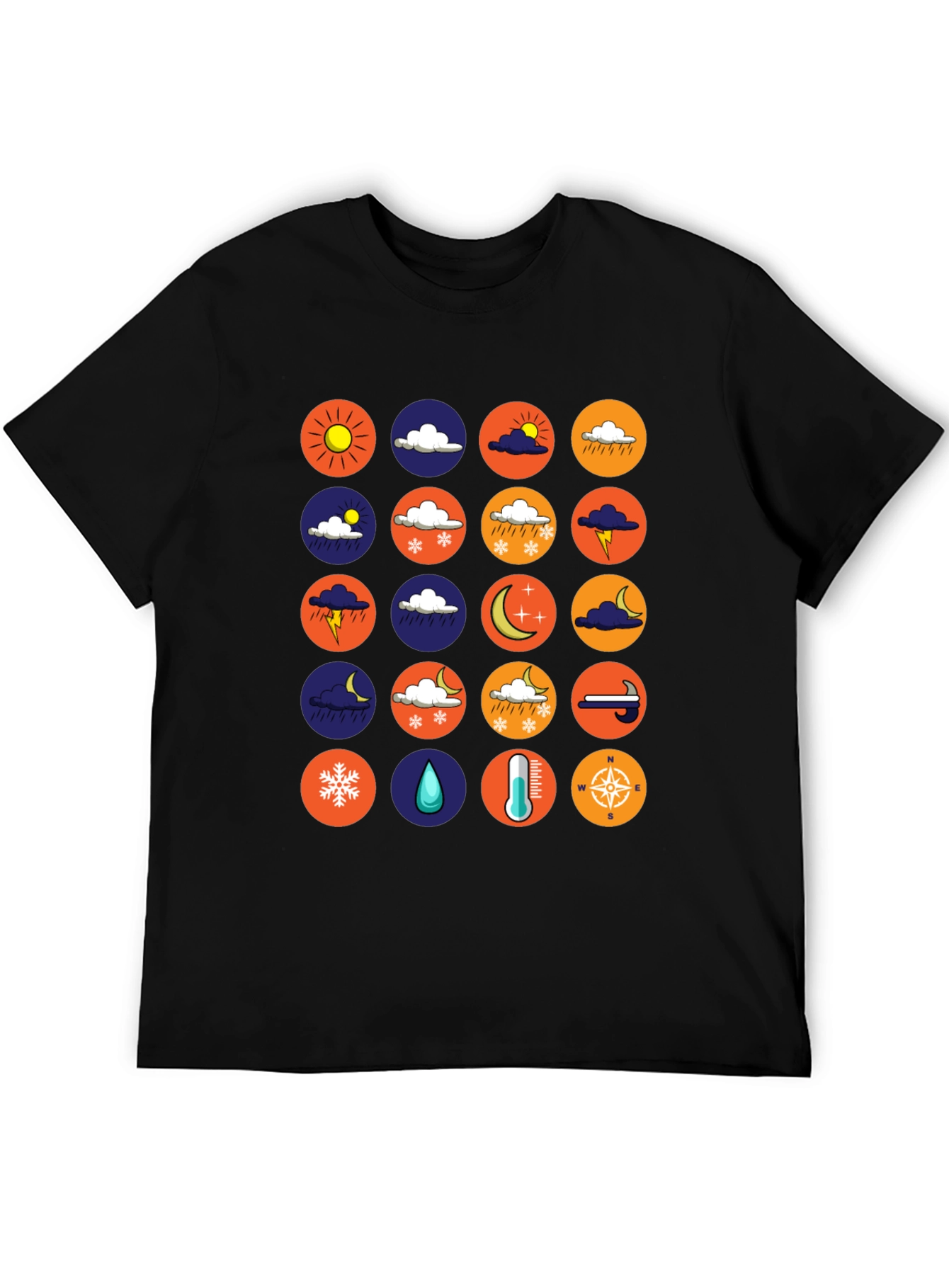 Weather Icon Tee - Trendy Graphic T-Shirt