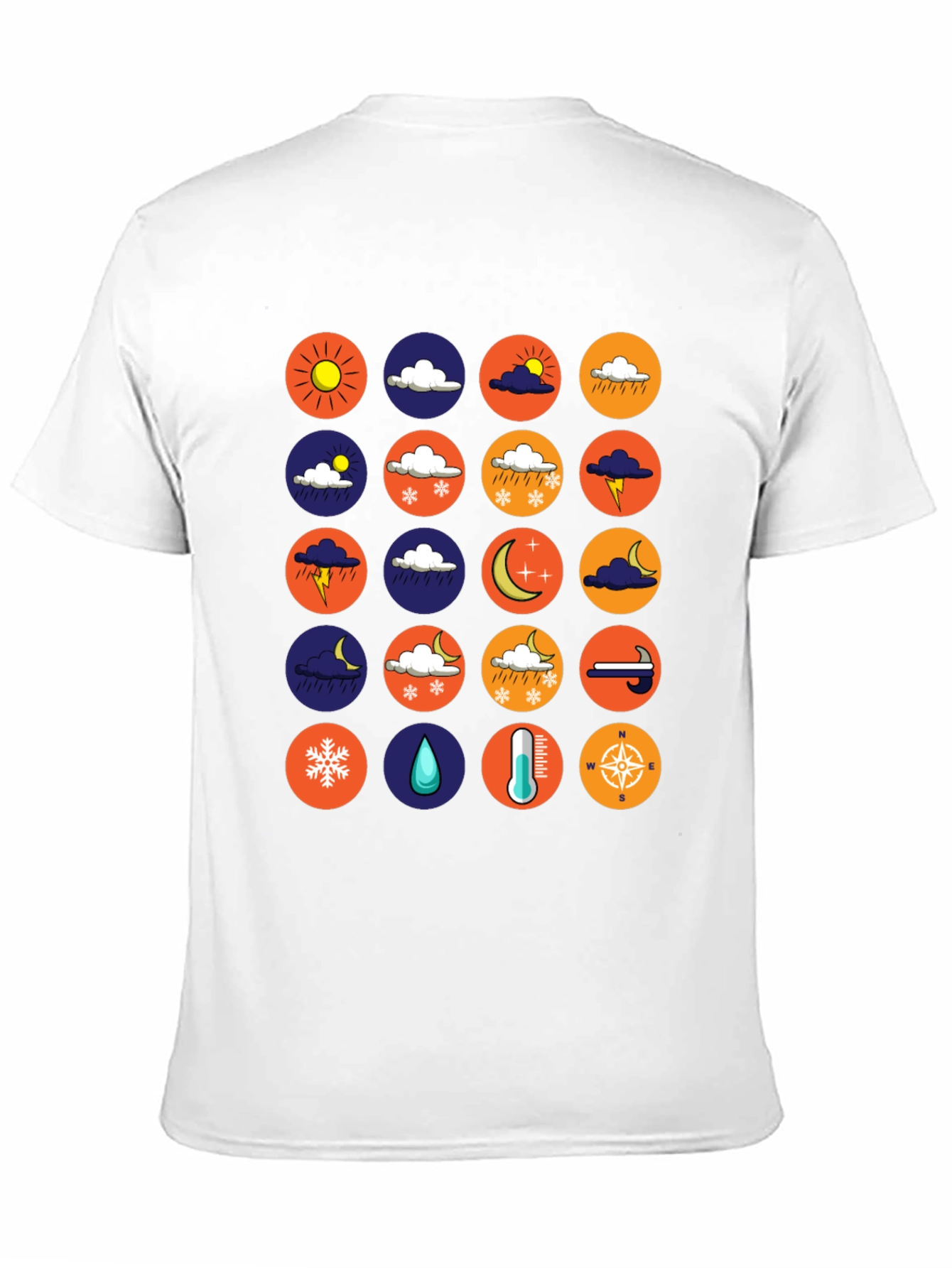Weather Icon Tee - Trendy Graphic T-Shirt