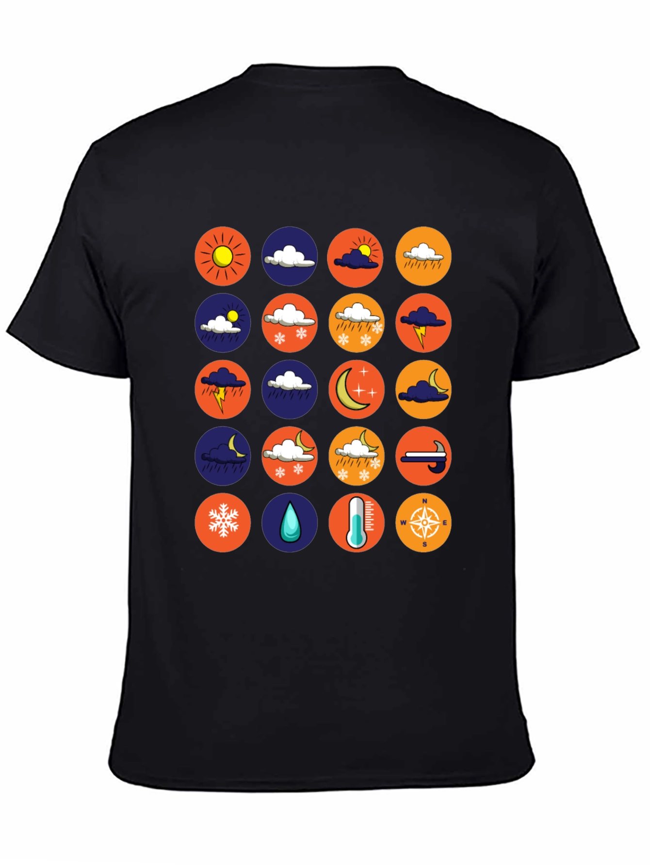 Weather Icon Tee - Trendy Graphic T-Shirt
