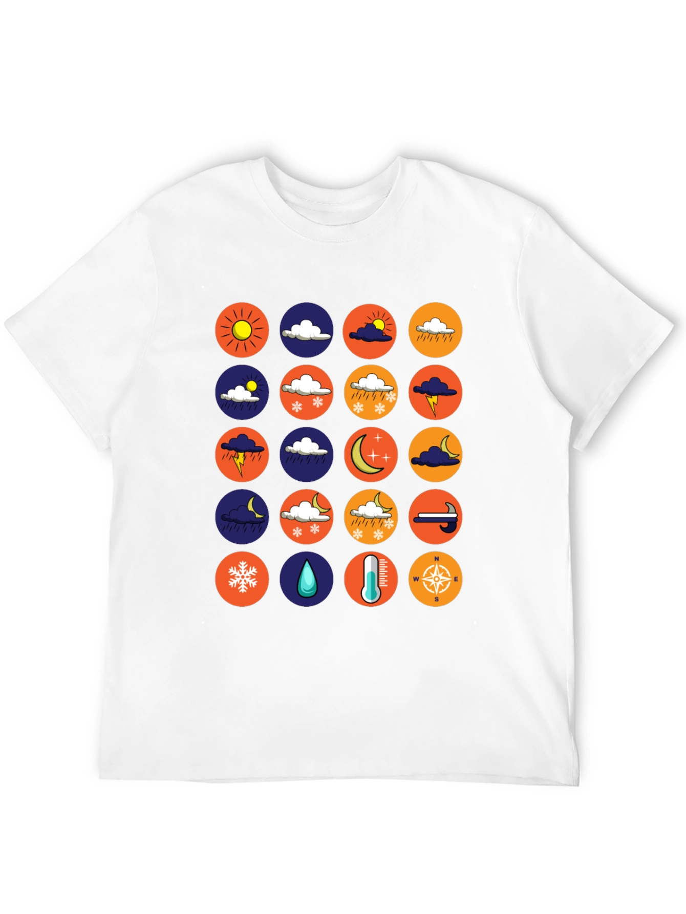 Weather Icon Tee - Trendy Graphic T-Shirt