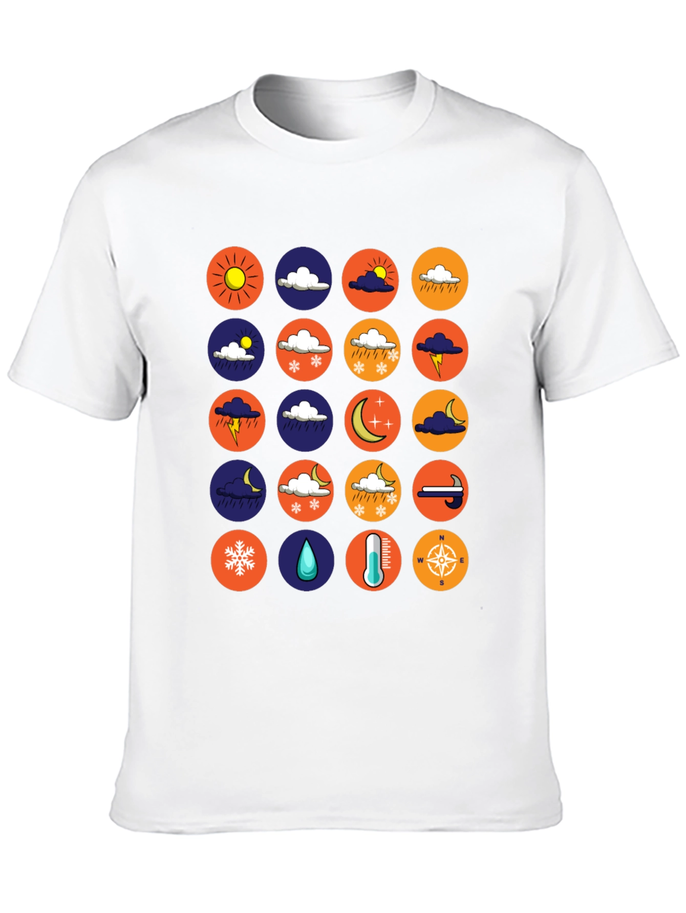 Weather Icon Tee - Trendy Graphic T-Shirt