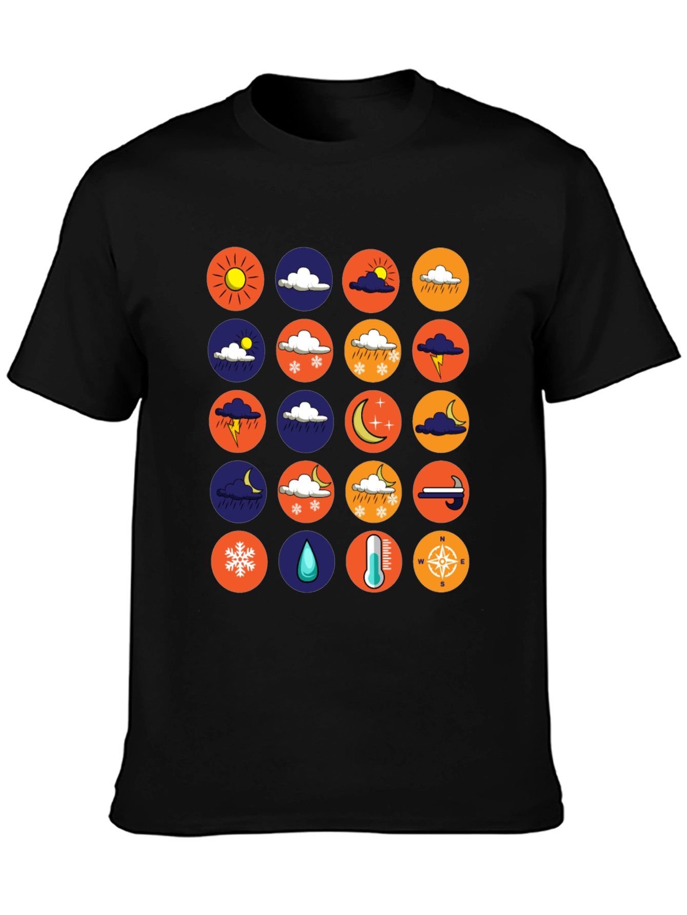 Weather Icon Tee - Trendy Graphic T-Shirt