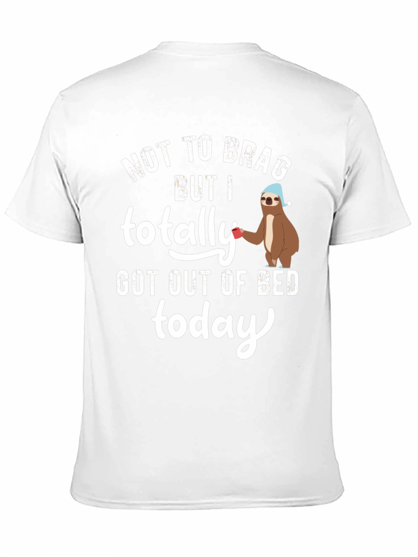 Sloth Out of Bed T-Shirt - Funny Sleepy Tee