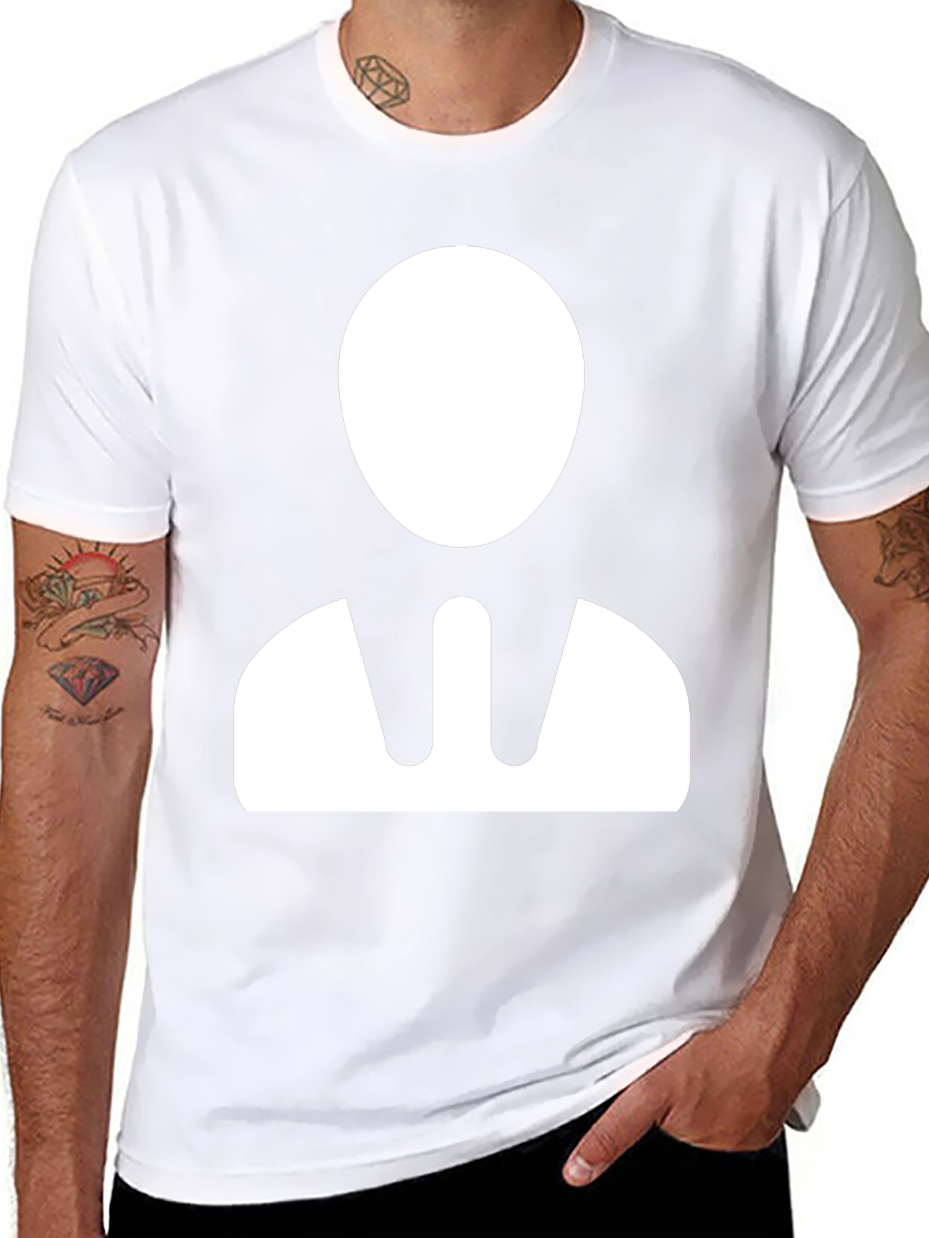 Minimalist Business Man Graphic T-Shirt